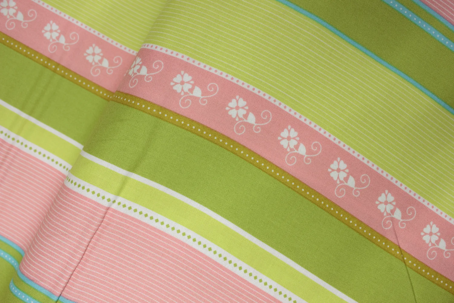 Wide Stripes in Pink and Lime: Caravan Roundup by Mary Jane Butters for Moda