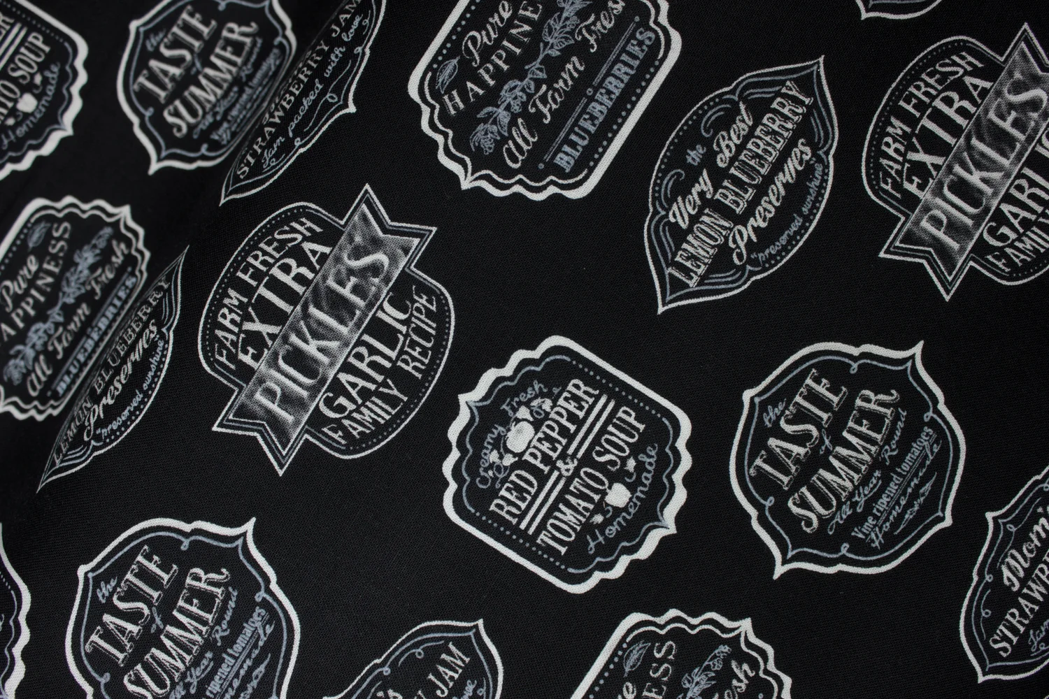 Food Labels on Black: Down on the Farm by Robert Kaufman