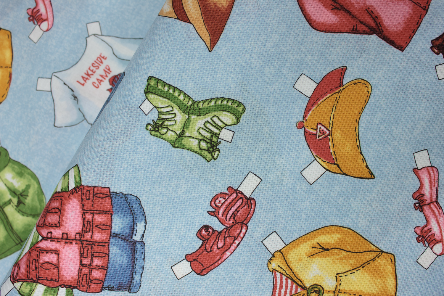 Paper Doll Clothes on Blue: Paper Dolls "On the Road" for Penny Rose Studio