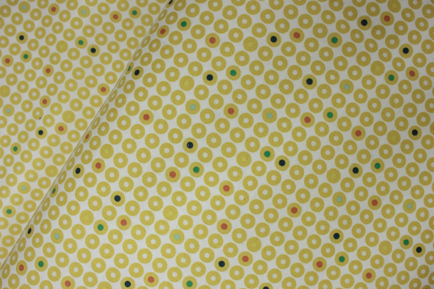 Yellow Donuts on White: Grafic by Latitah Saafir Studio for Hoffman