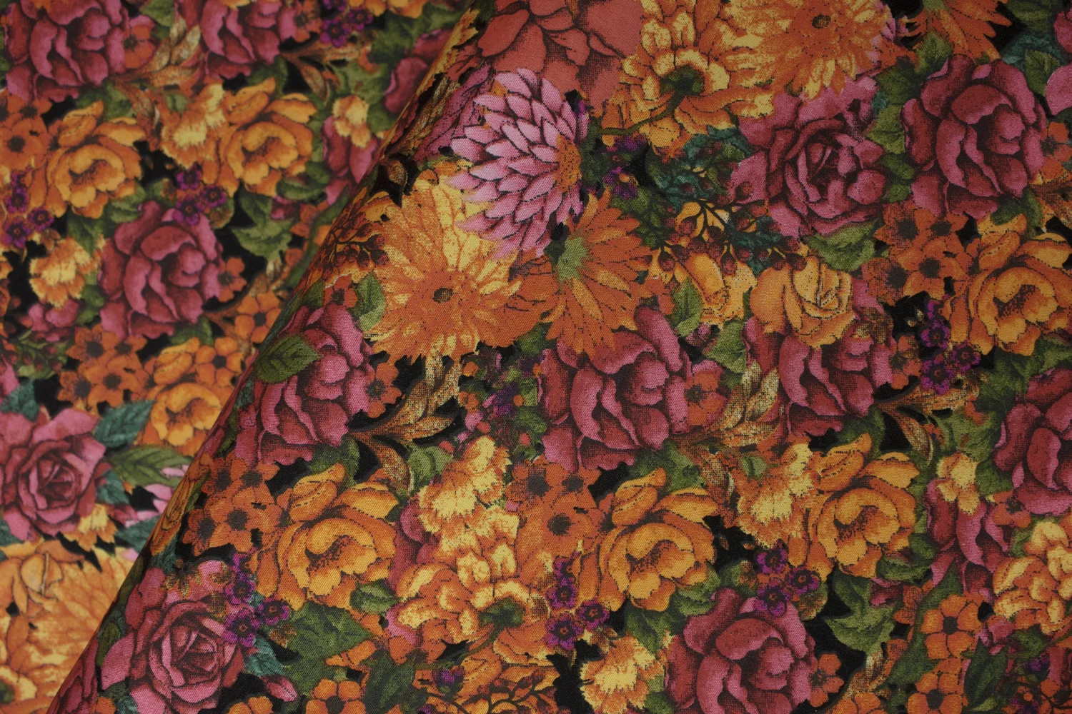 Orange, Pink and Yellow Packed Flowers by joy Hall for Springs Creative