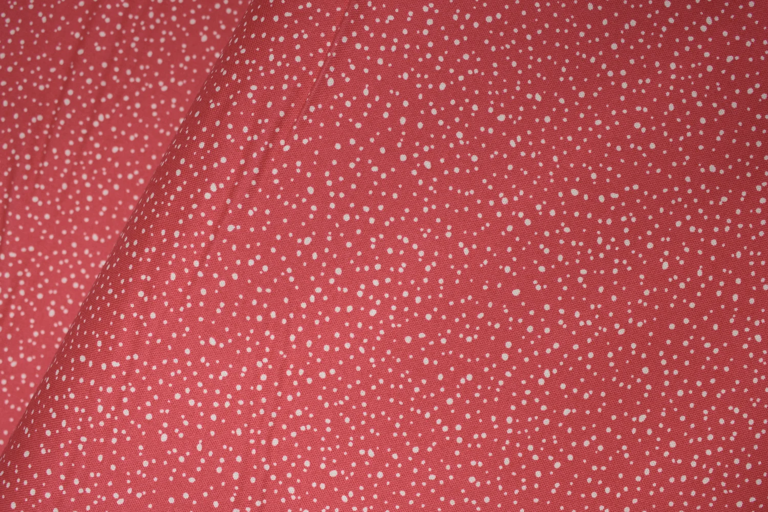 White Crumbs on Red: Spatter Dots by Michael Miller