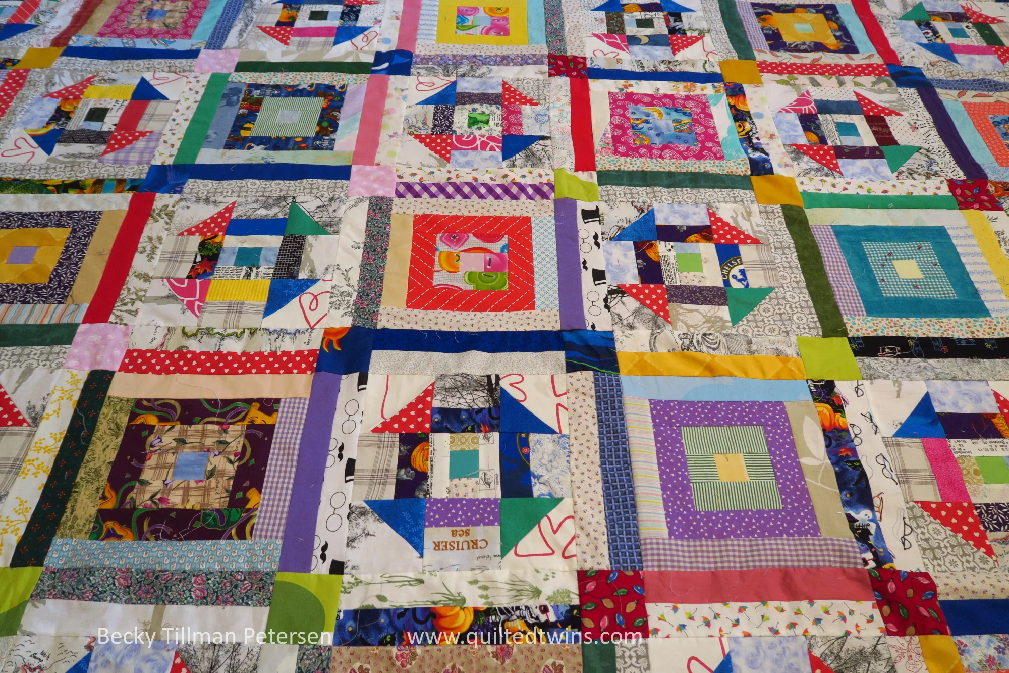 Top #78 from 2" strips and squares finished - no name yet