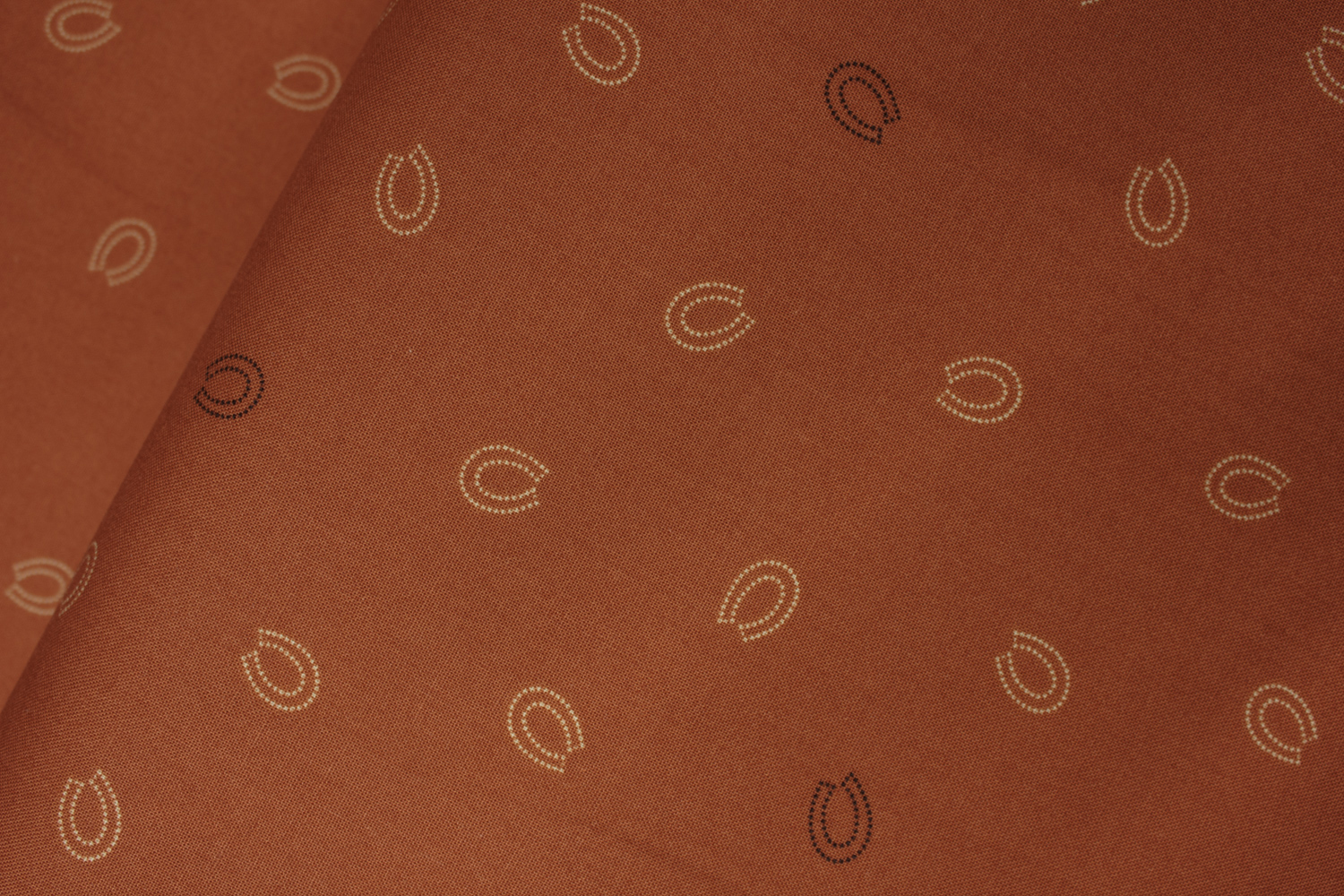 Horseshoes on Spice Orange: Thoroughbreds by Two Can Art for Andover
