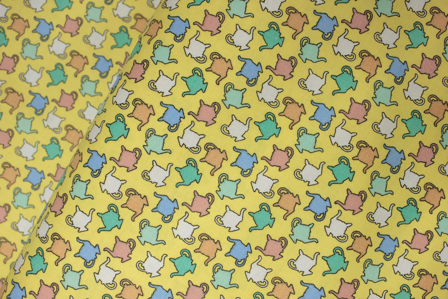Teapots on Yellow: Retro Charm by Blank Quilting Corporation