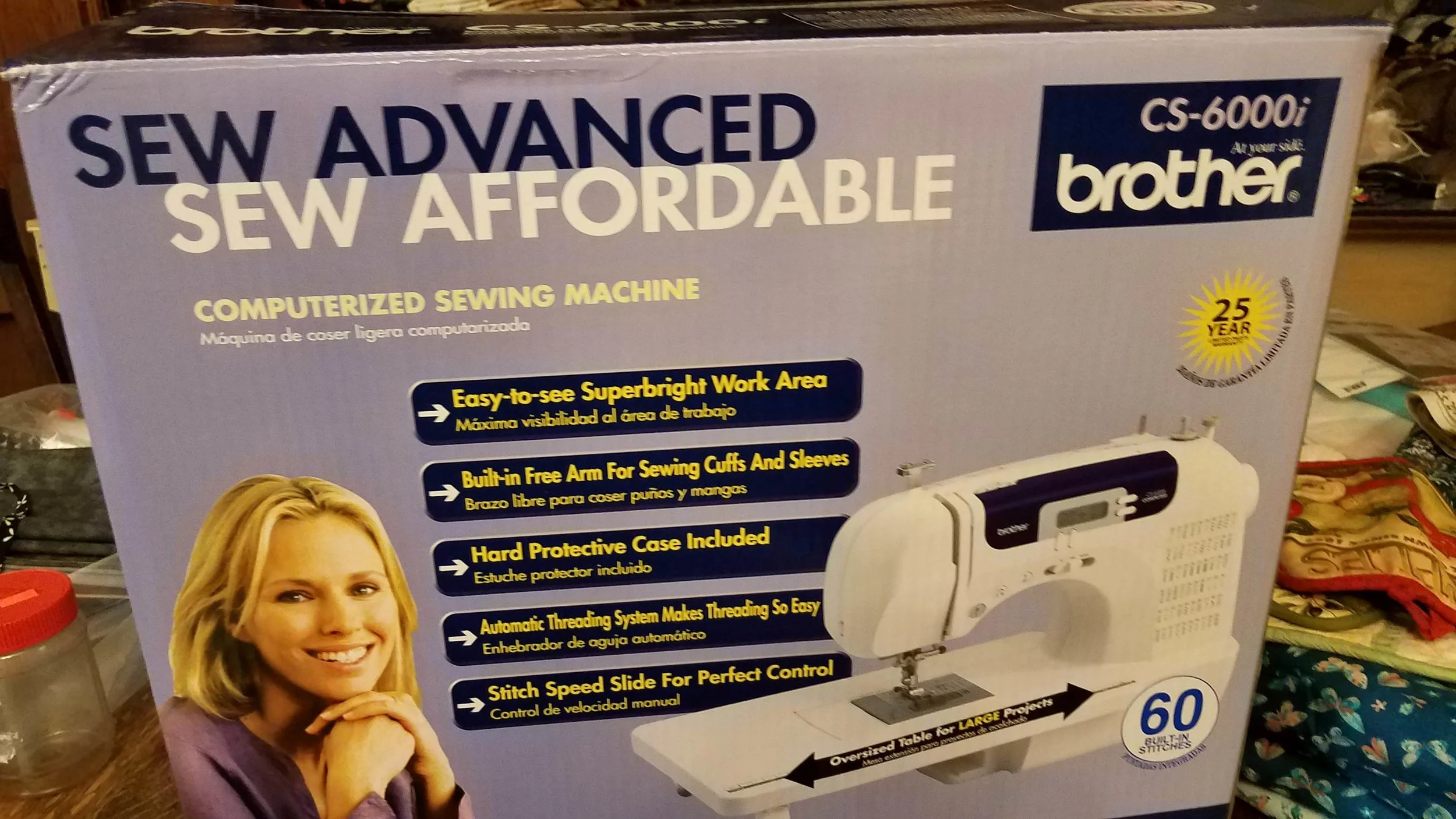 This is not an expensive machine, but it’s a working one!