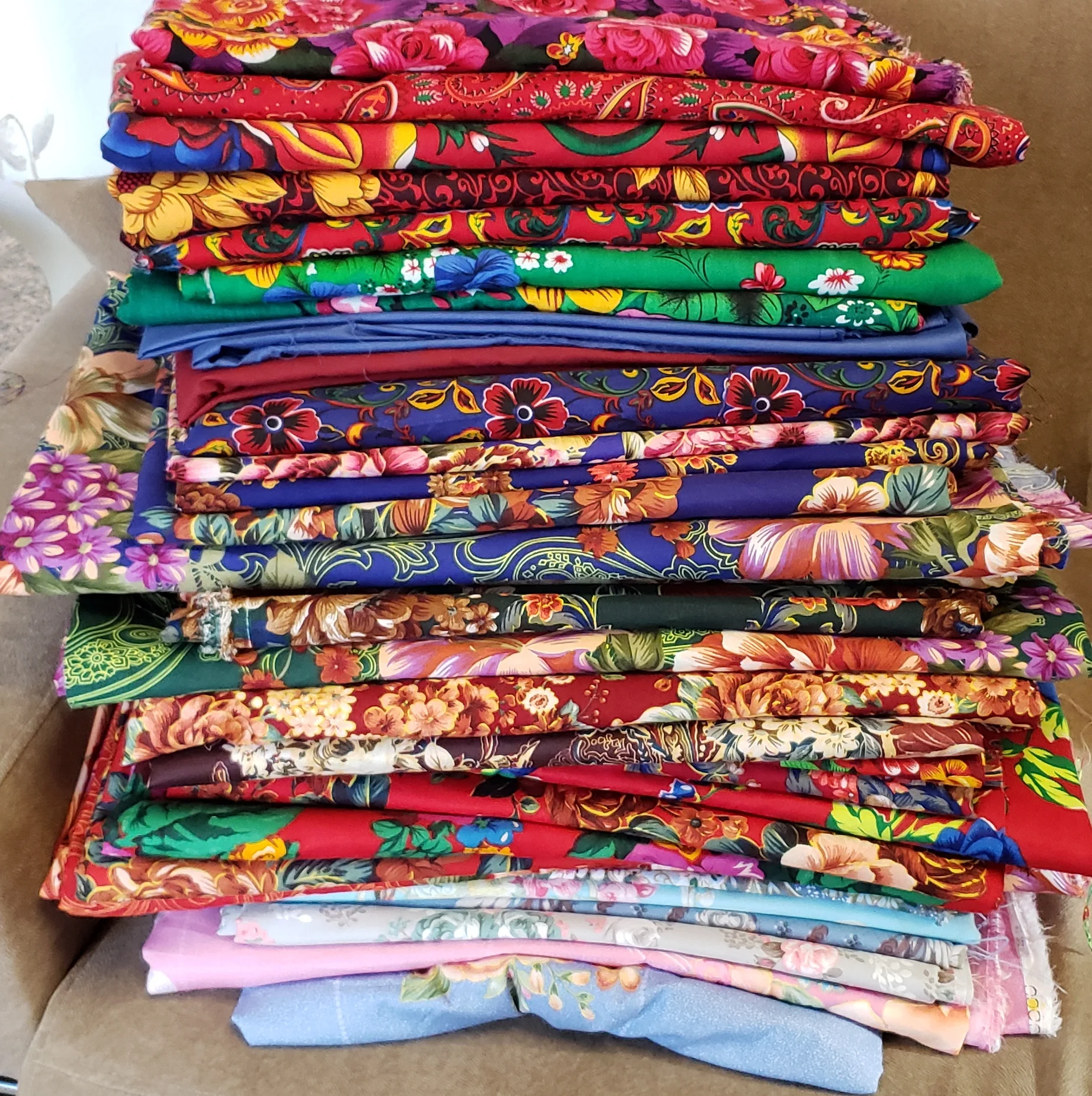 I went on a trip - came back with some fabric!