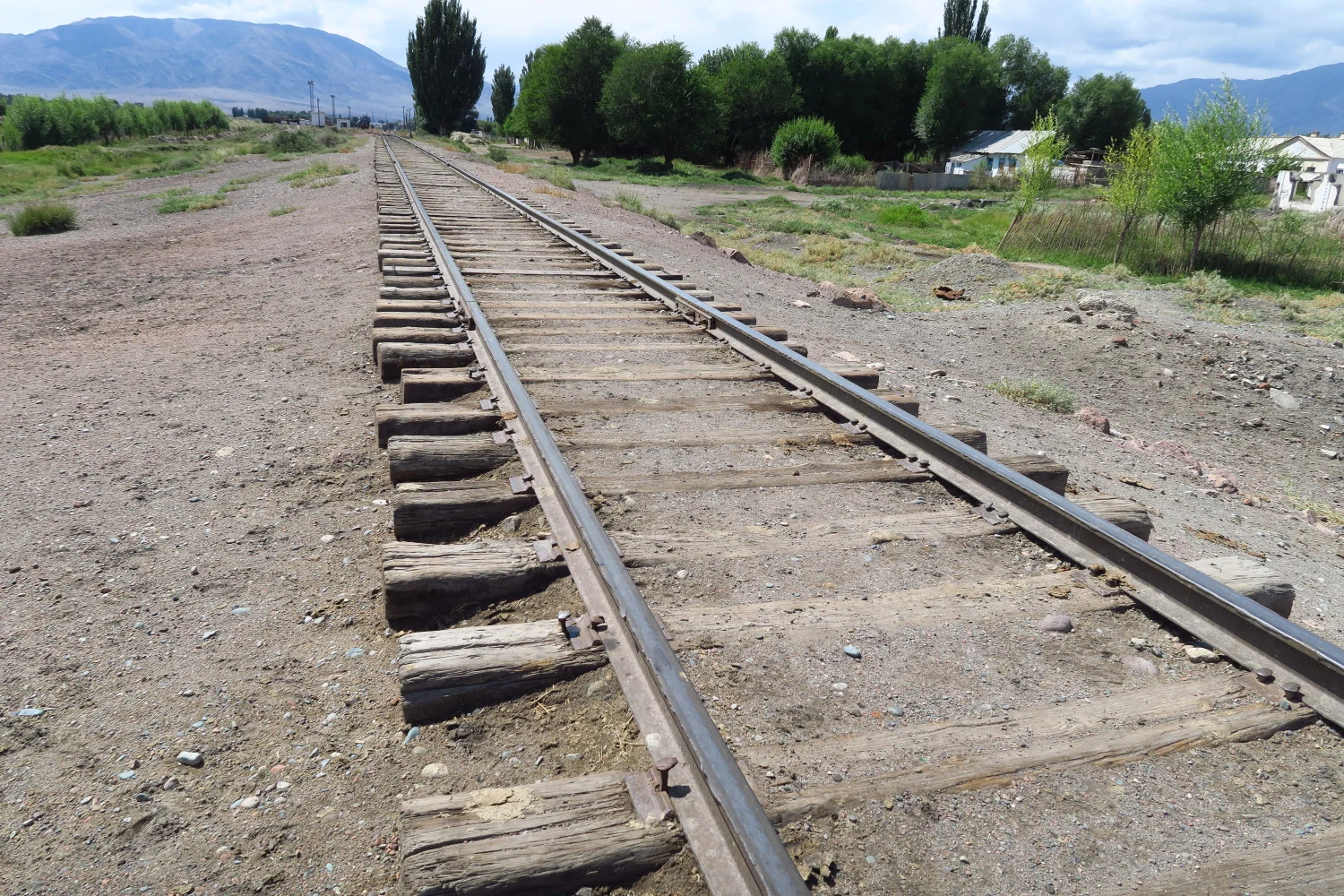 In this country the train tracks are wider than you are used to. The USSR uses wider tracks than the rest of us do.