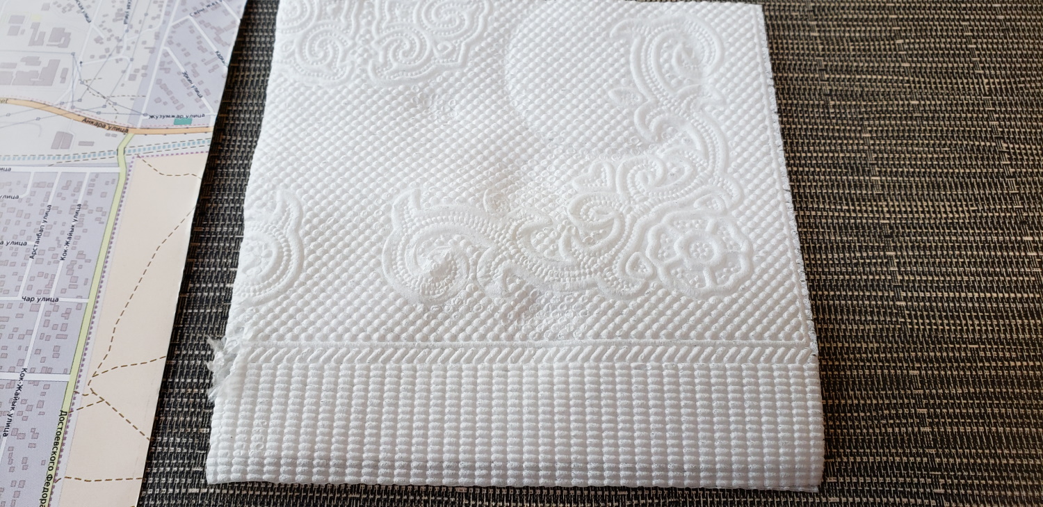 Such a beautiful napkin! Like trapunto or embossing!