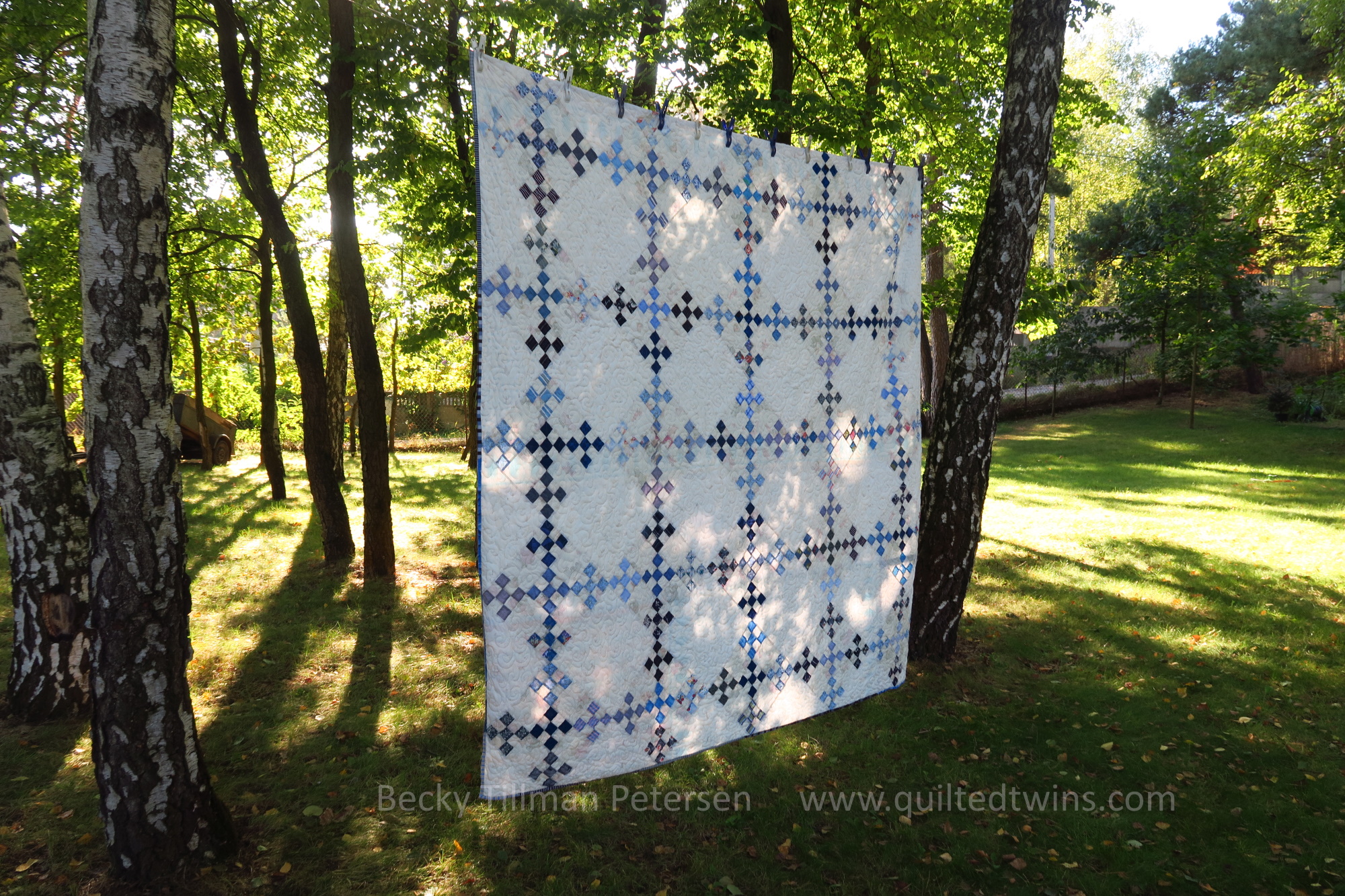 "Pointedly Nines" - Upcycled Blues #43 finished!