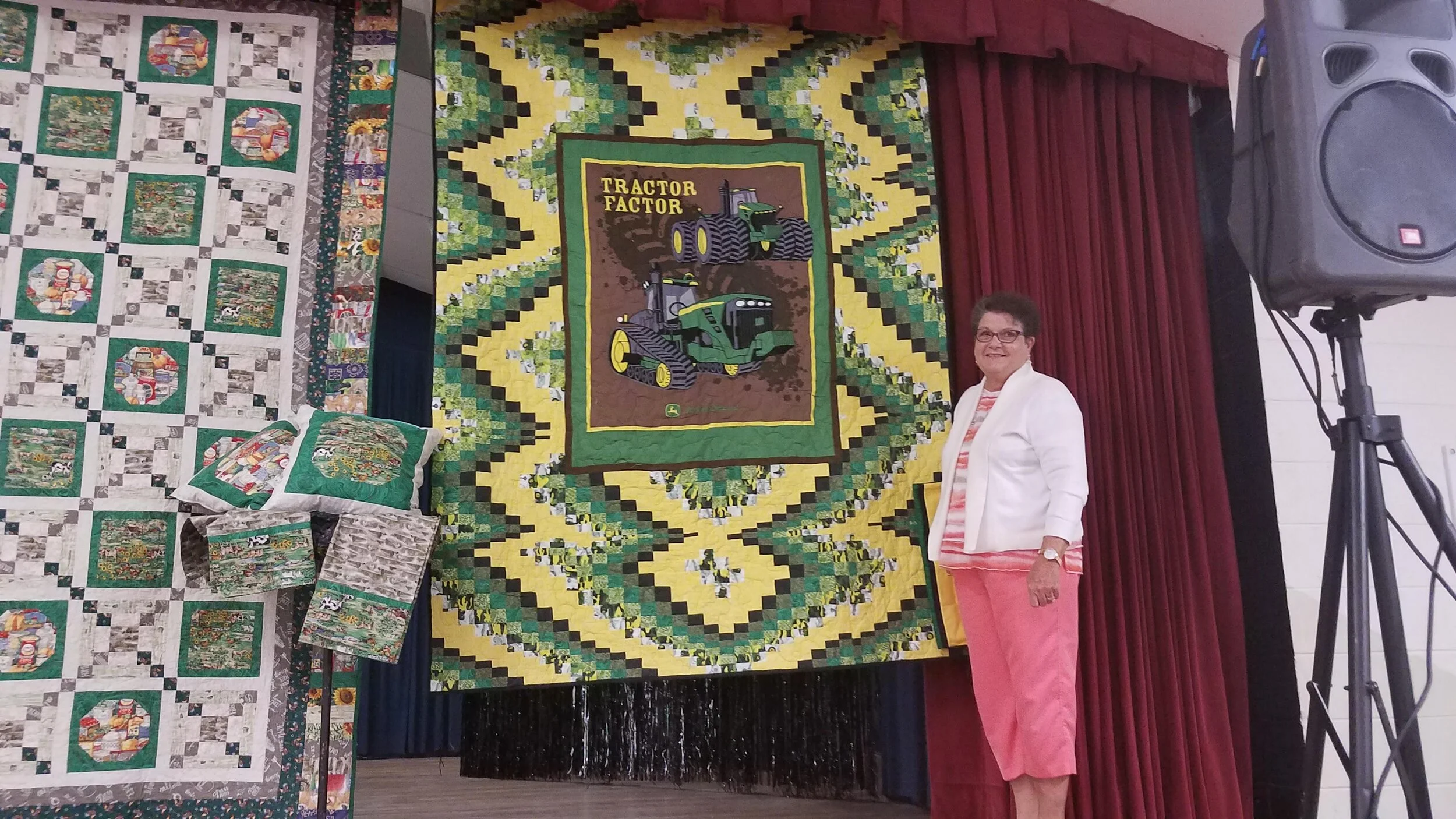 Christie Gaskin won the twin sized quilt!