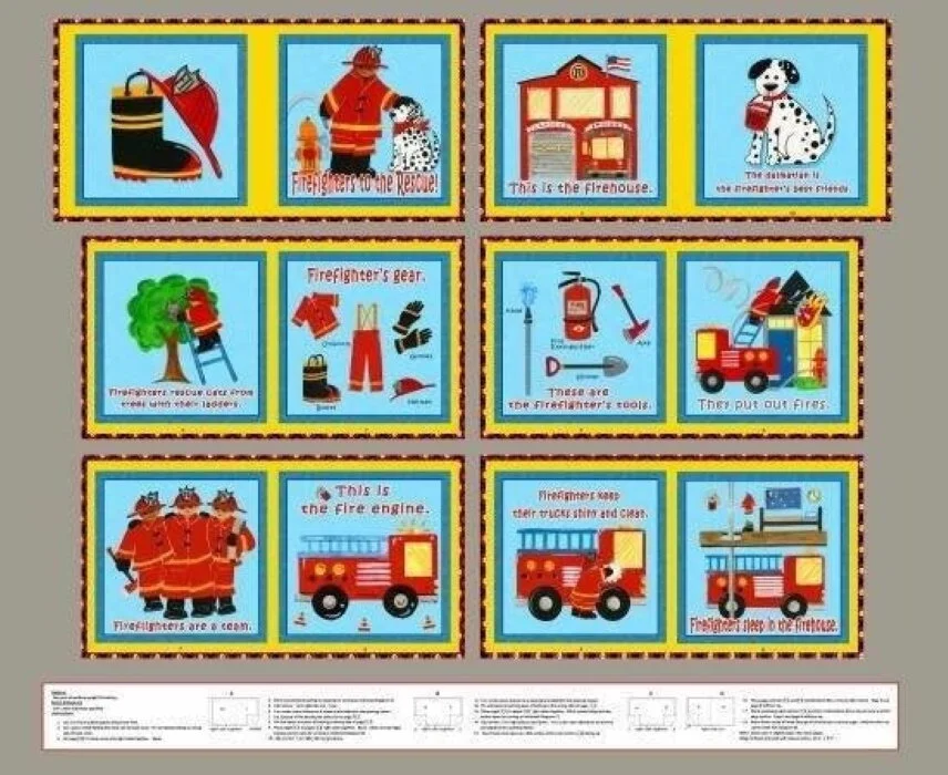 Five Alarm Fire Cloth Book by Keri Schneider for Blank Quilting