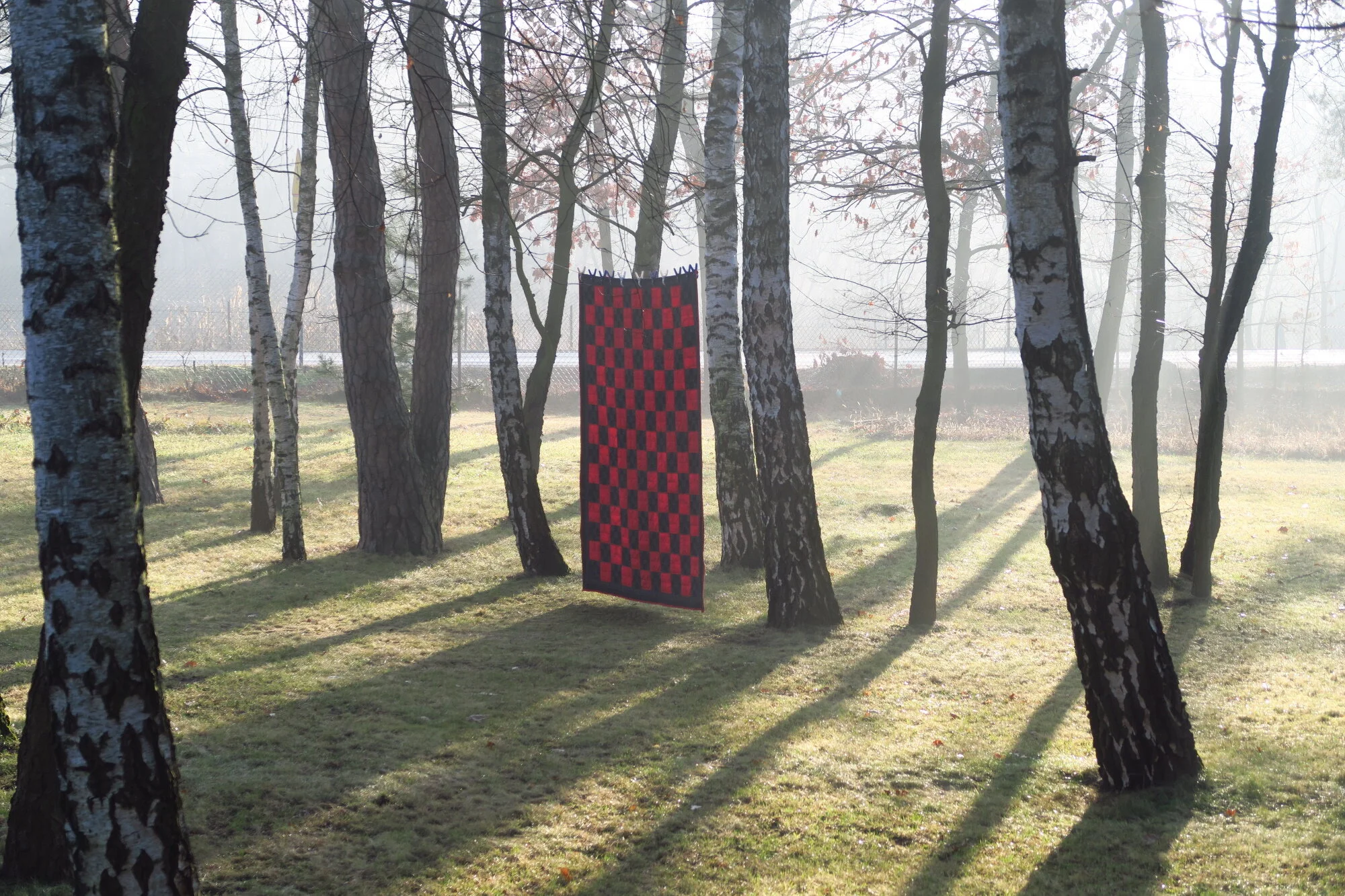 Red and black 9 patch 