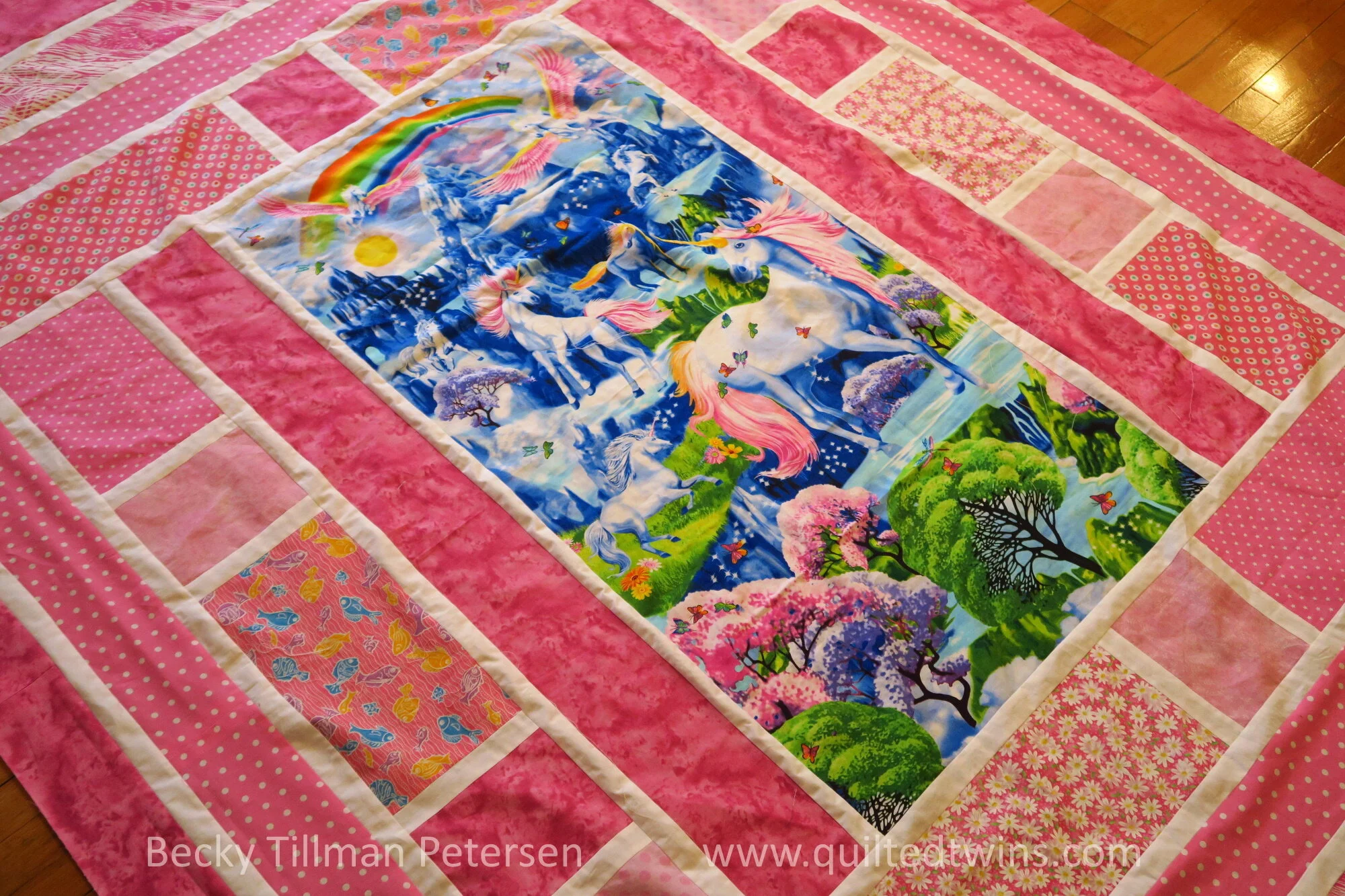 Emma's Unicorn Quilt Top