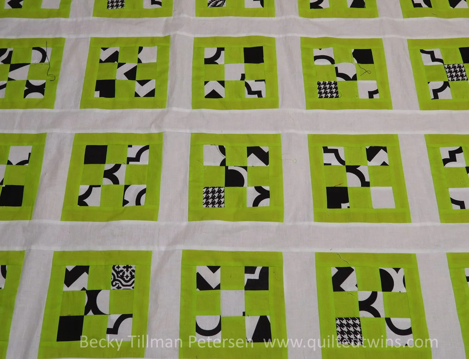 Geometrics 16 - Lime Green and Black