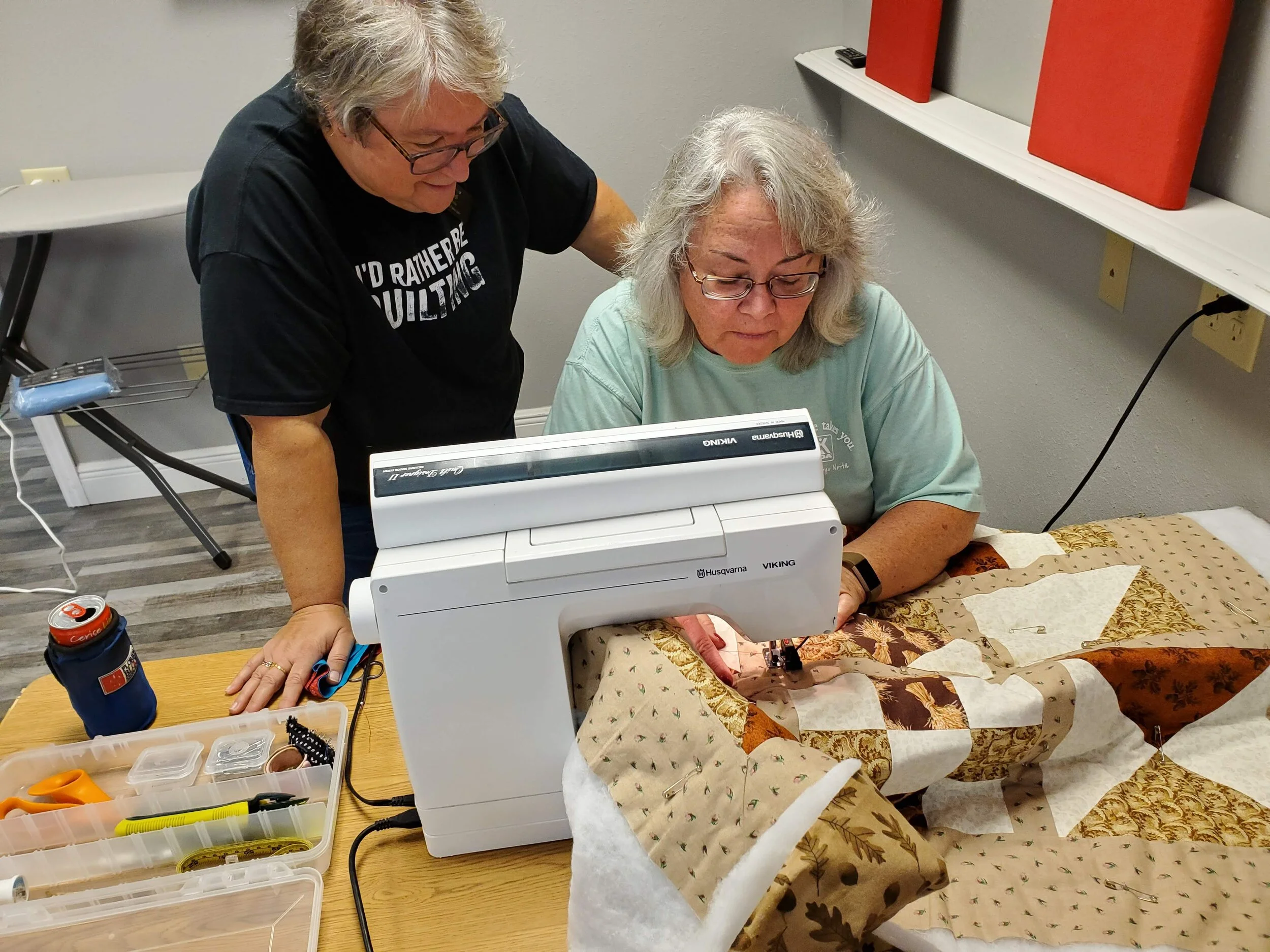Quilting Classes help to ease the stress in learning to quilt!