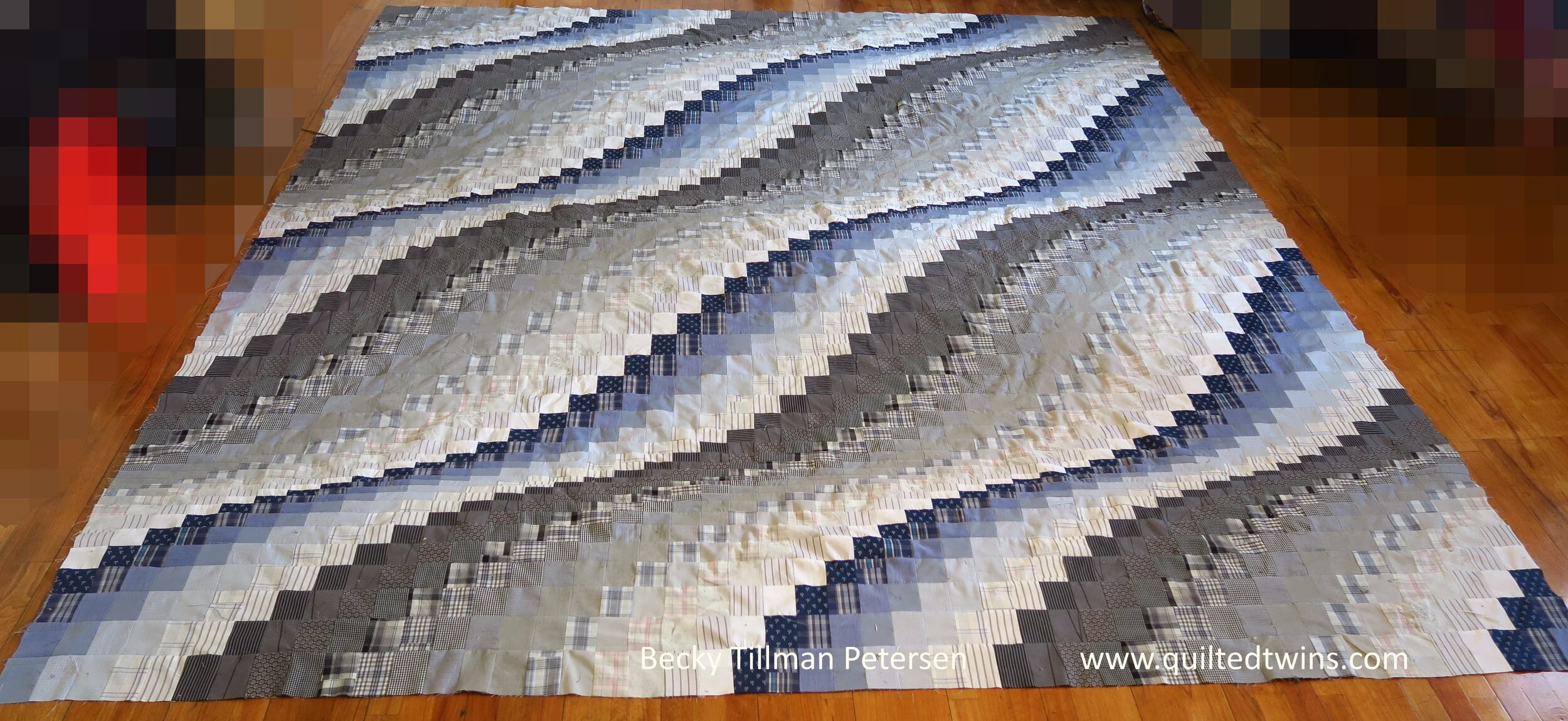 Gray/Blue Bargello!