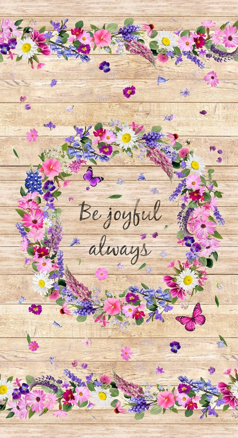 Be Joyful Always Panel by Timeless Treasures