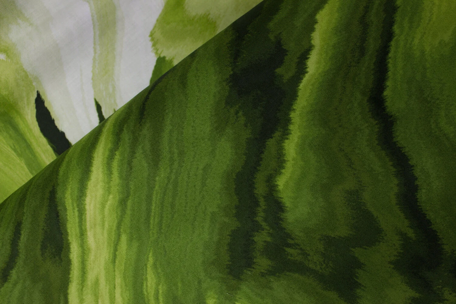 Large Swirls of Grass Green and Gradients: Glacier Grass for Benartex 