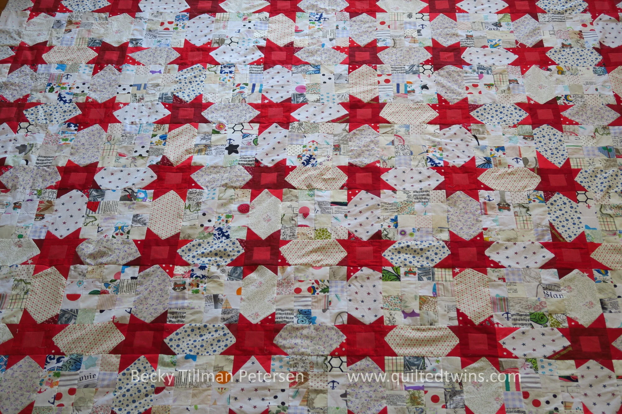 "Field of Wonky Stars" - top finished
