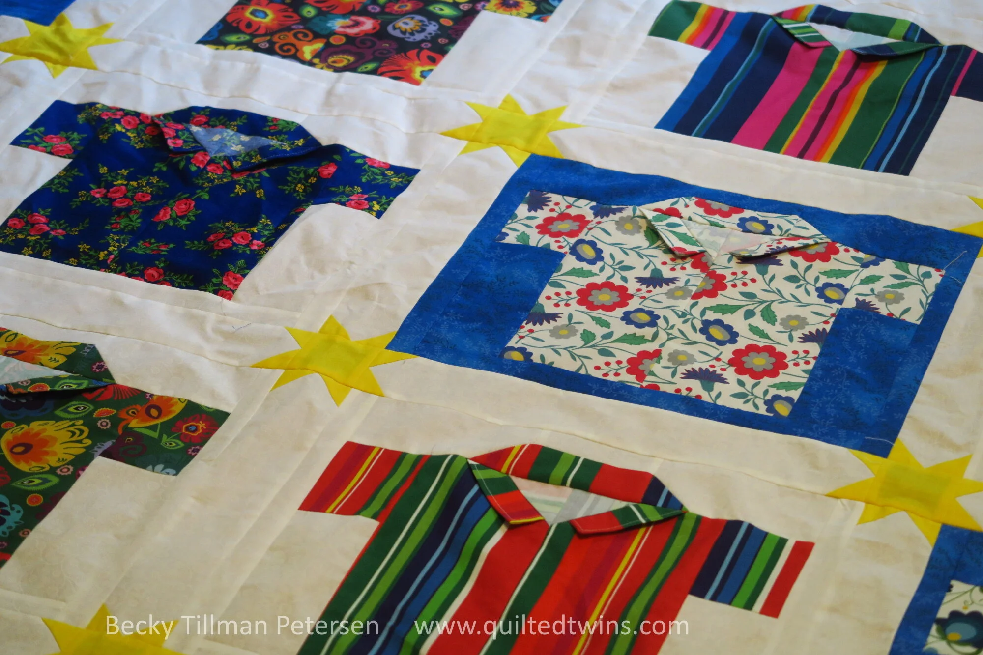 "Sunshine" - Folk shirts - top finished