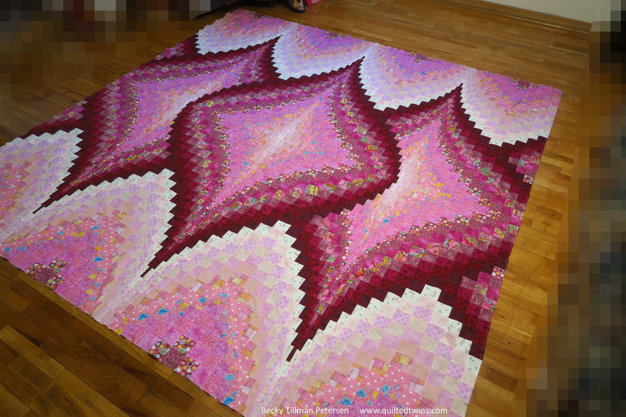 Argyle Bargello - in Pinks!