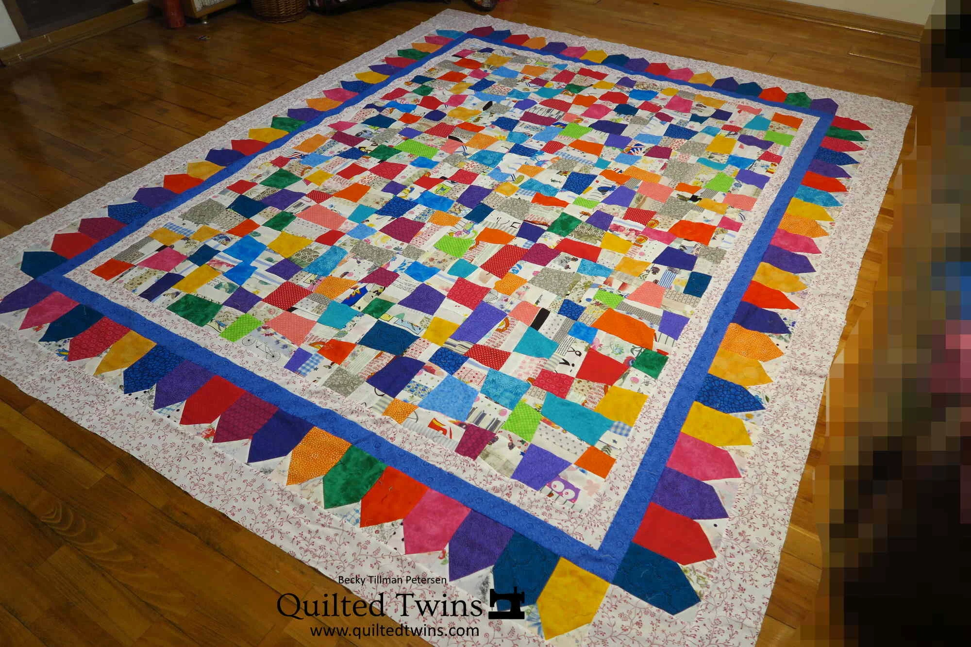 "Wonky Haven" - #82 - 2" strips and squares top finished