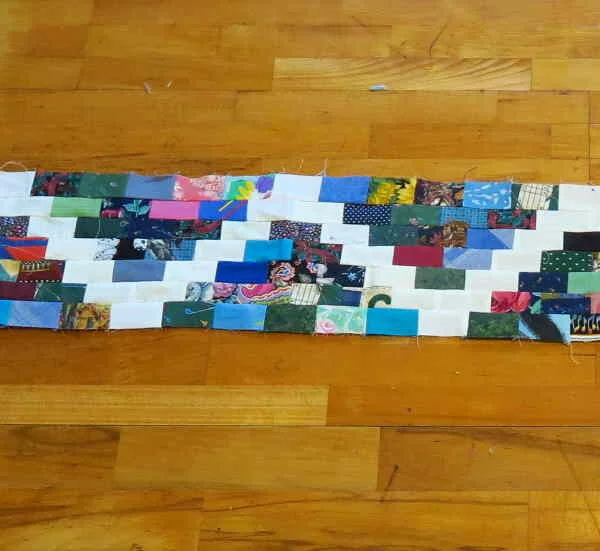 Mosaic - using 1.5" strips - part 1