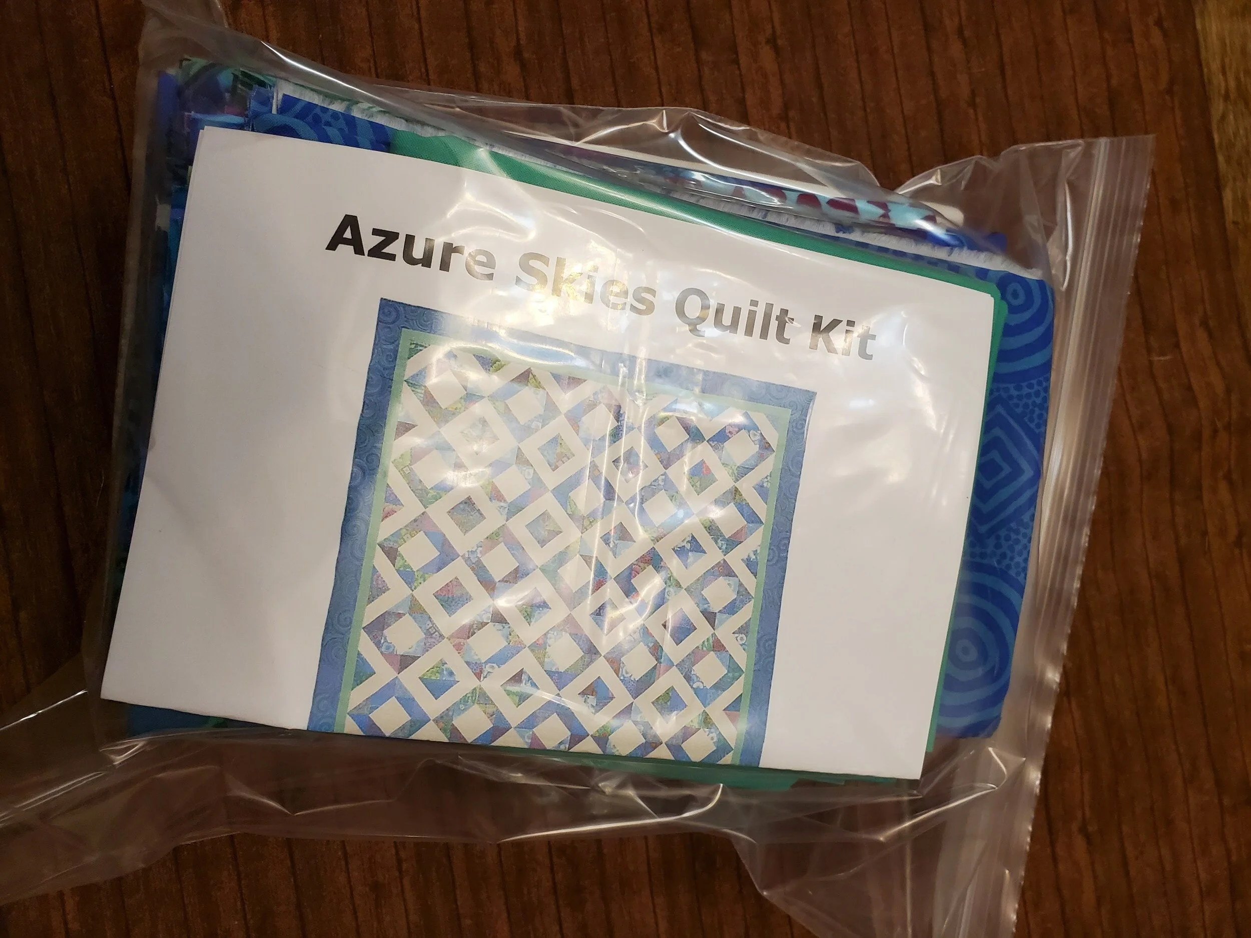 The making of Jo's Azure Skies Quilt Kits