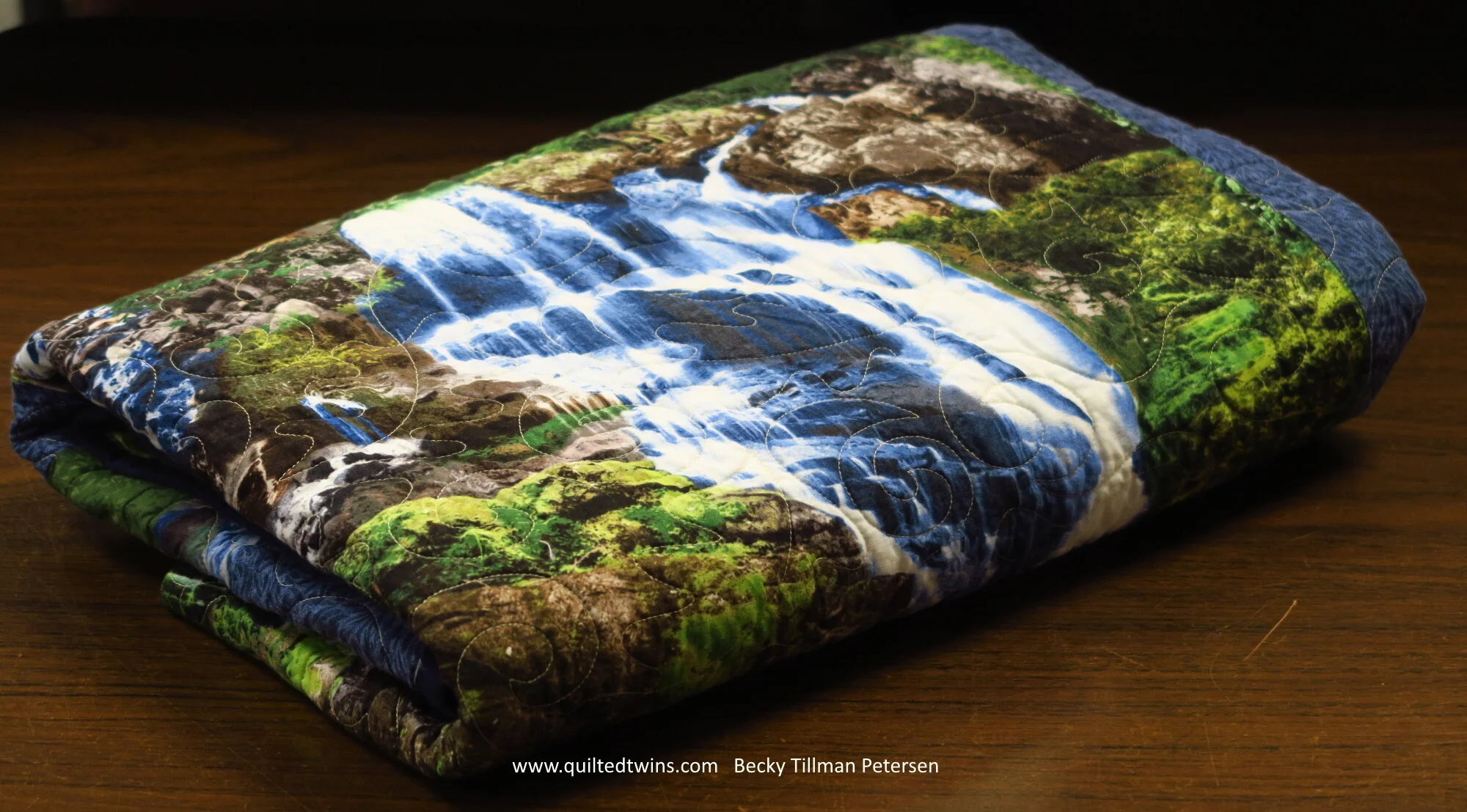 "Waterfall Panel" quilt