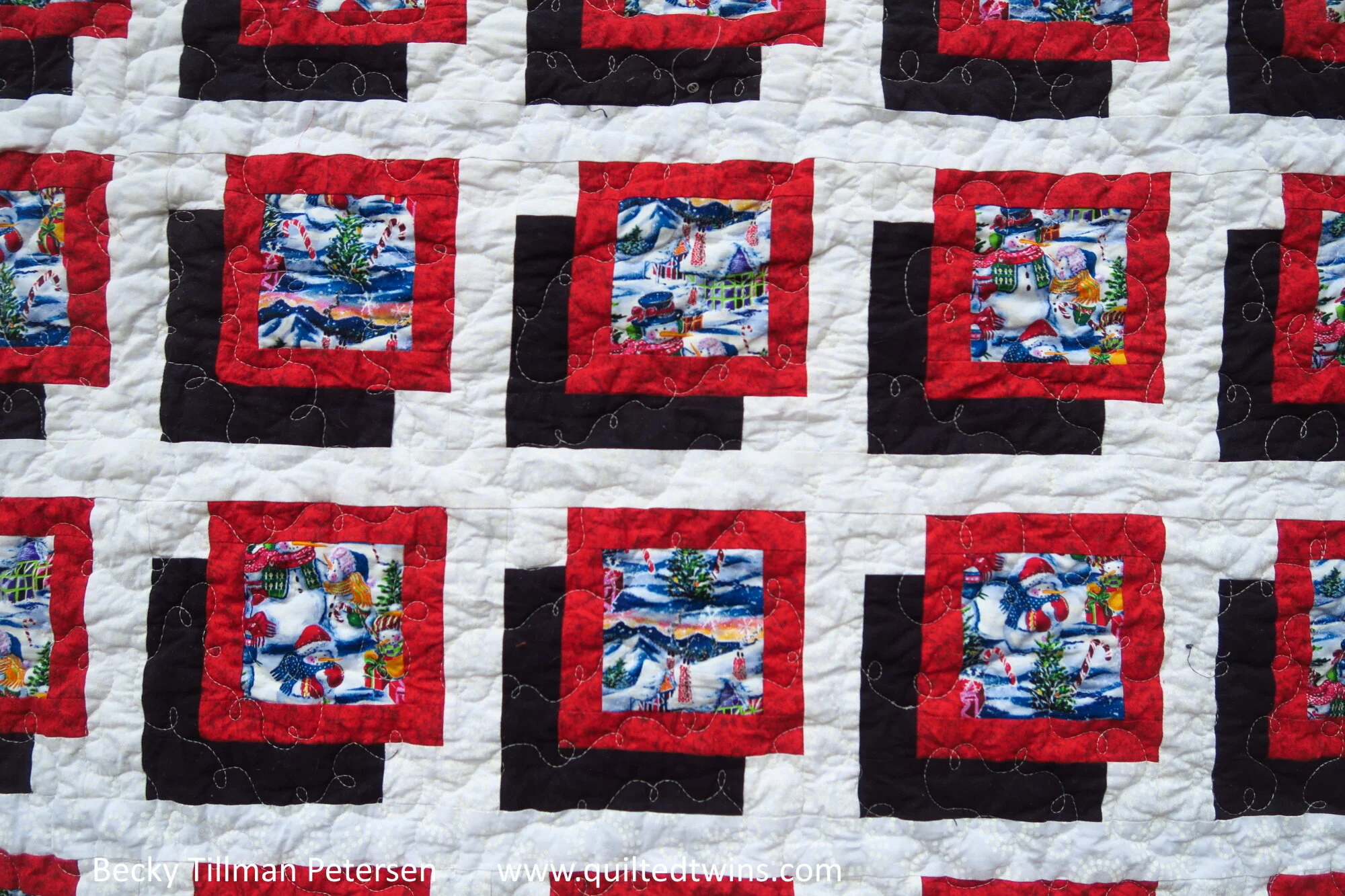 Christmas Gift Quilt - a little Shadow Quilt