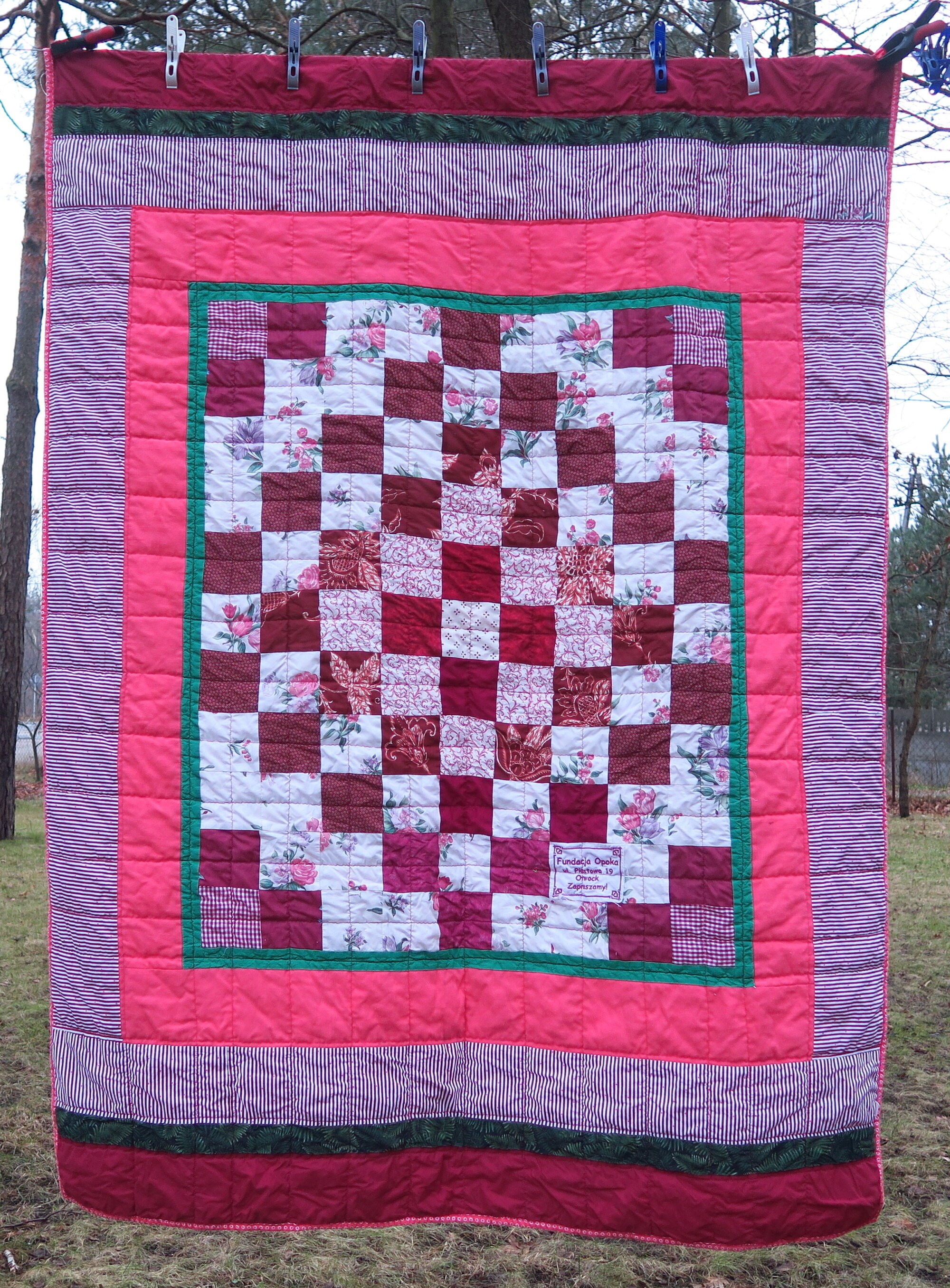 Donated top center