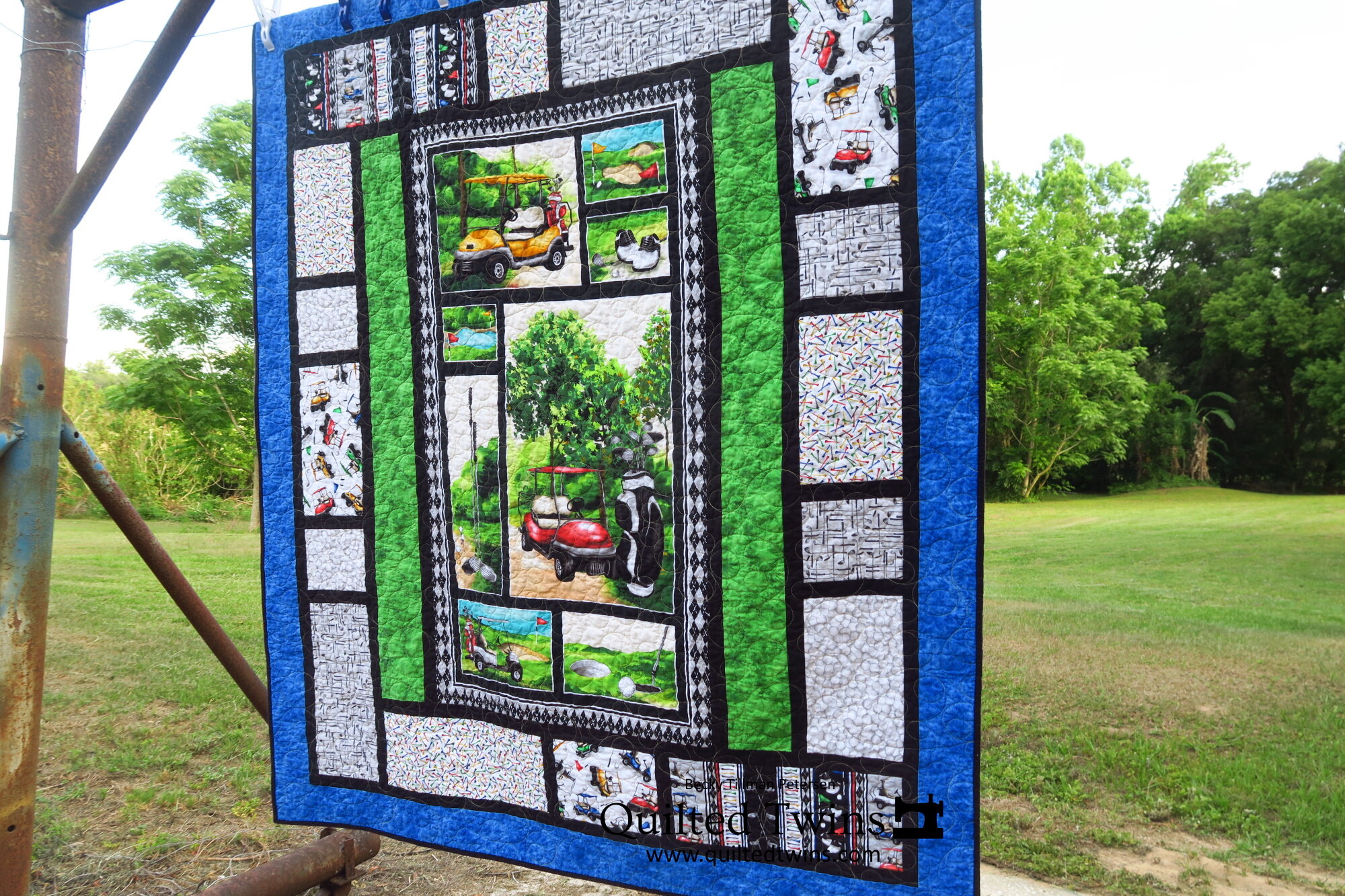 "Back Nine" Golf quilt
