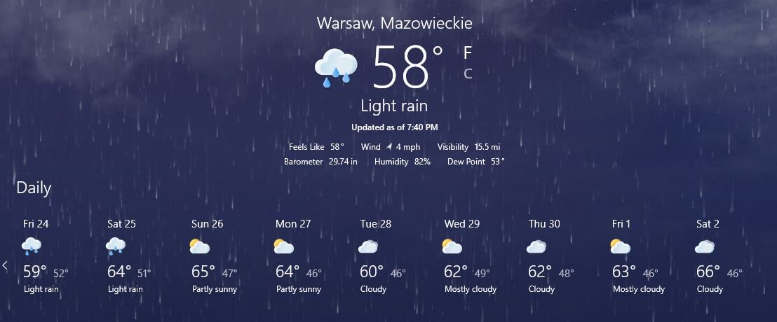 Cultural: Fall Weather in Poland