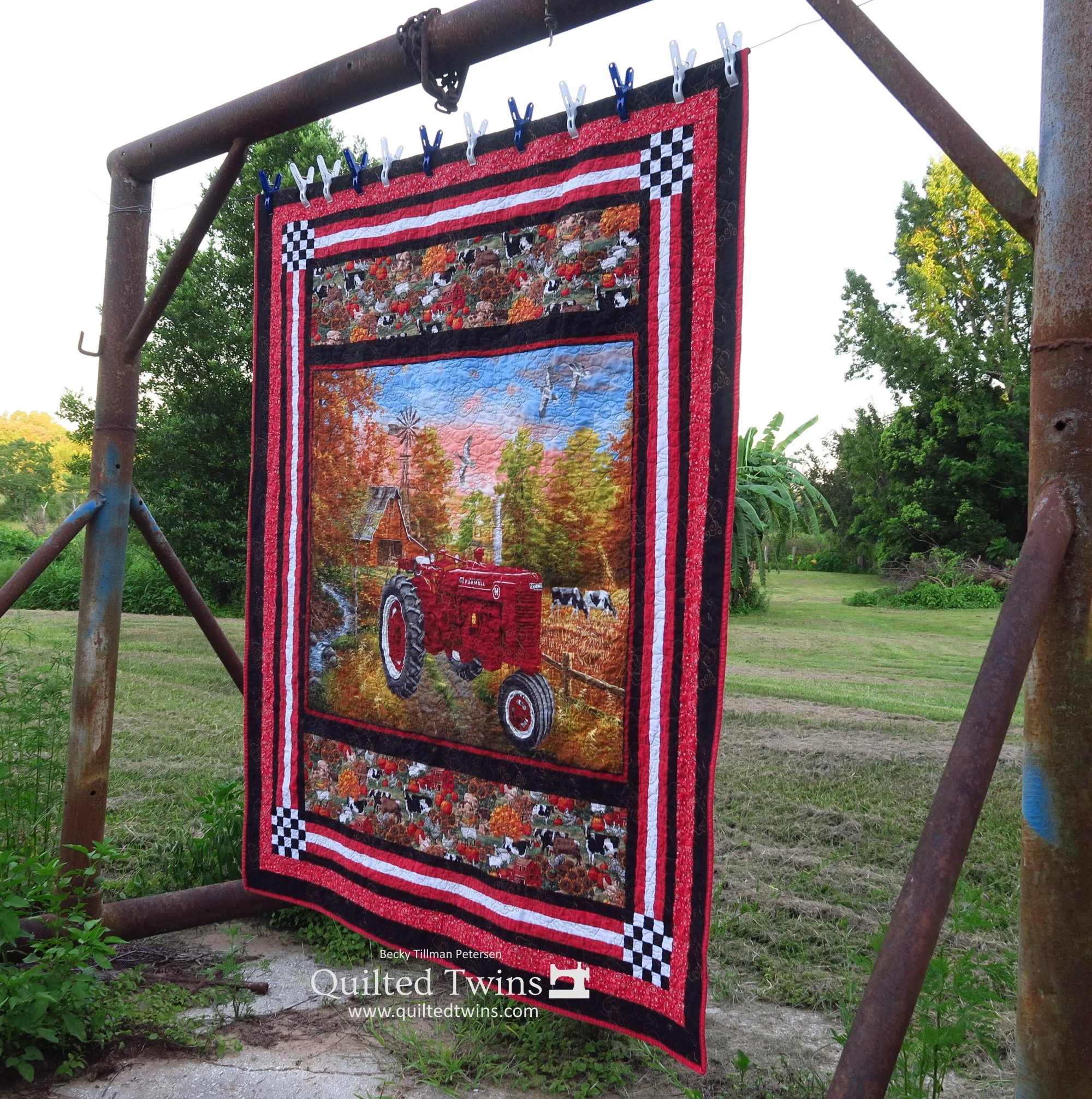 "Down Home with Farmall Tractor" - a quilt kit offered by Quilted Twins