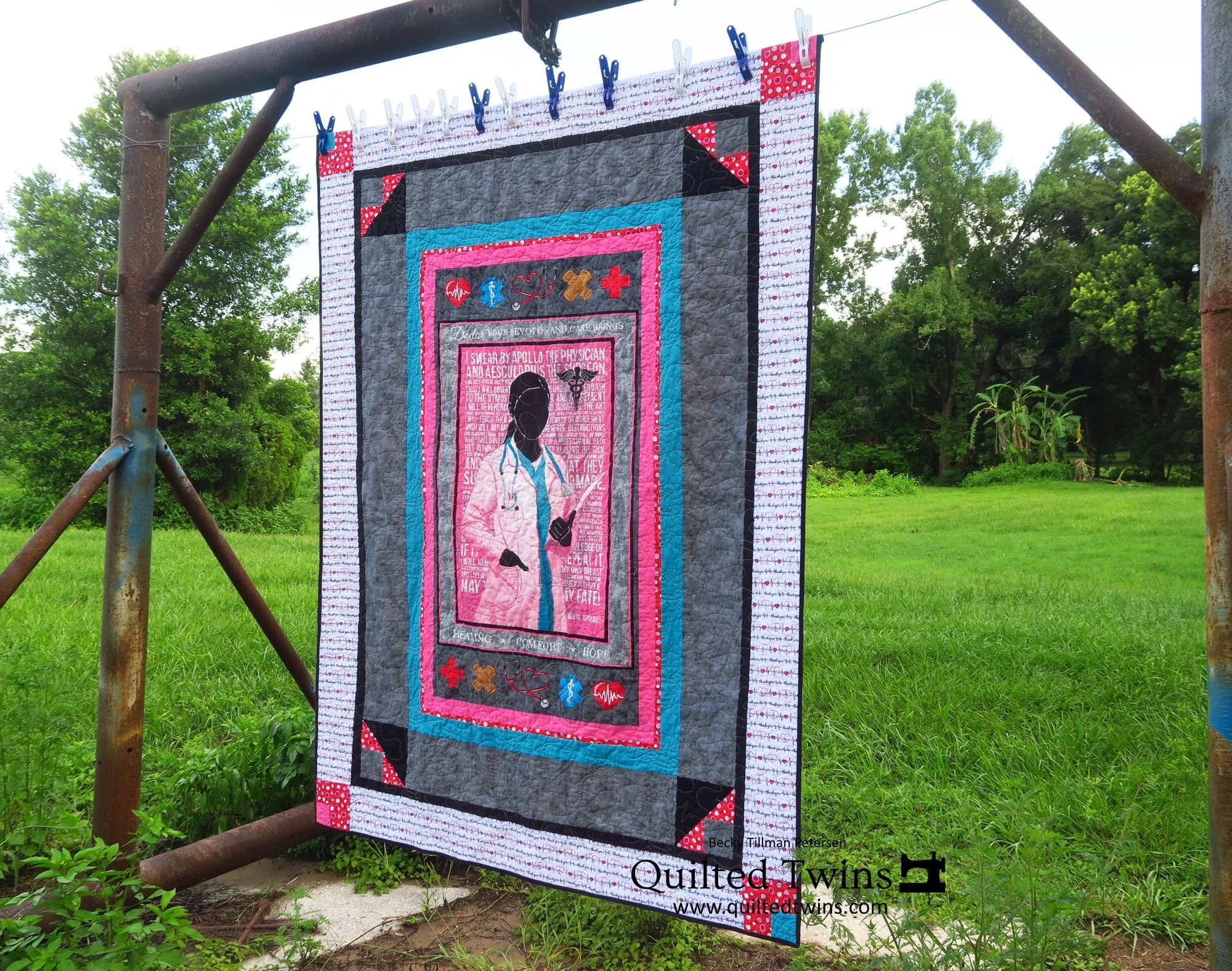 "Lady Doctor"  - our next Quilted Twins quilt kit