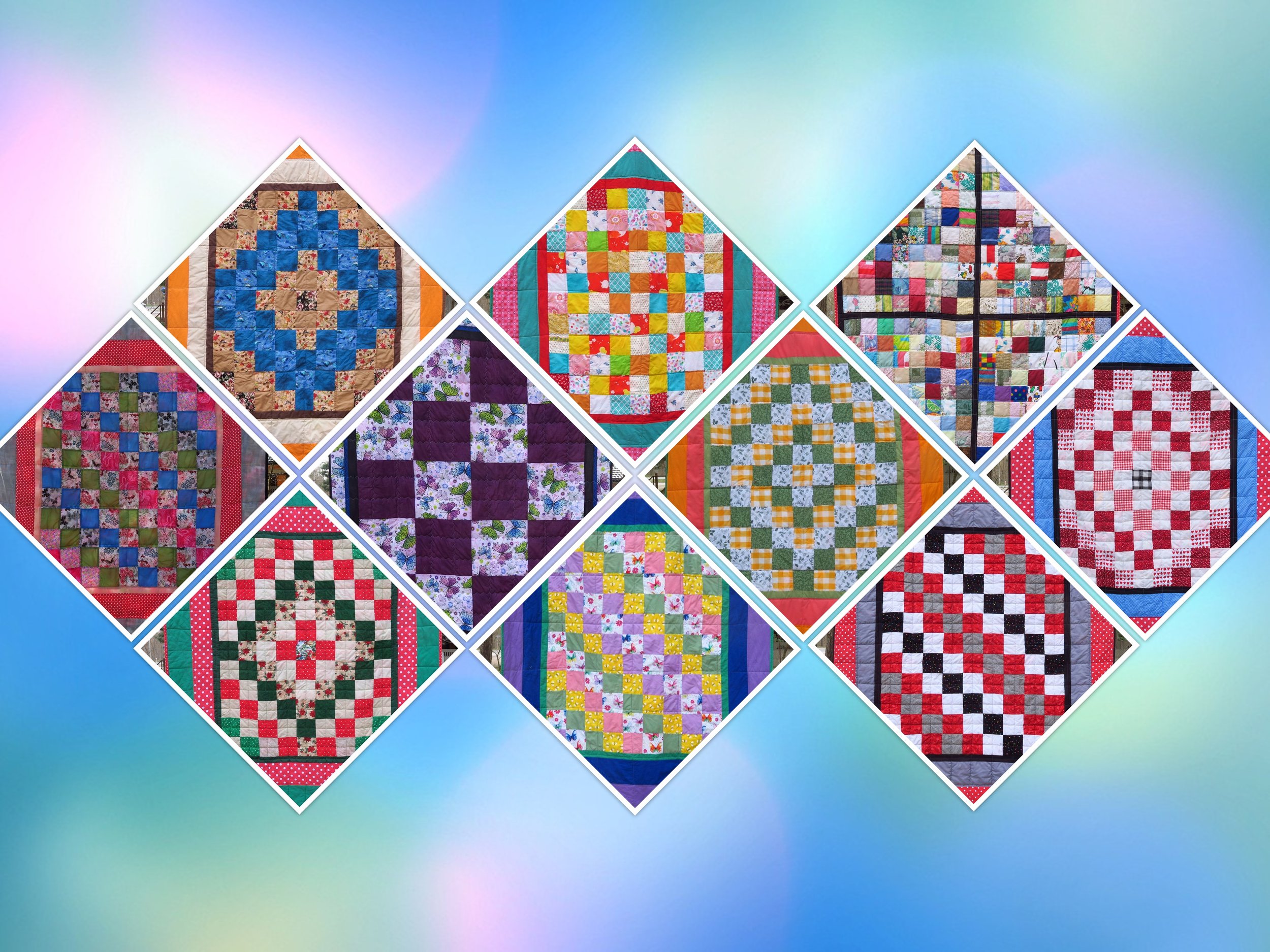2022 Charity quilts #31-40