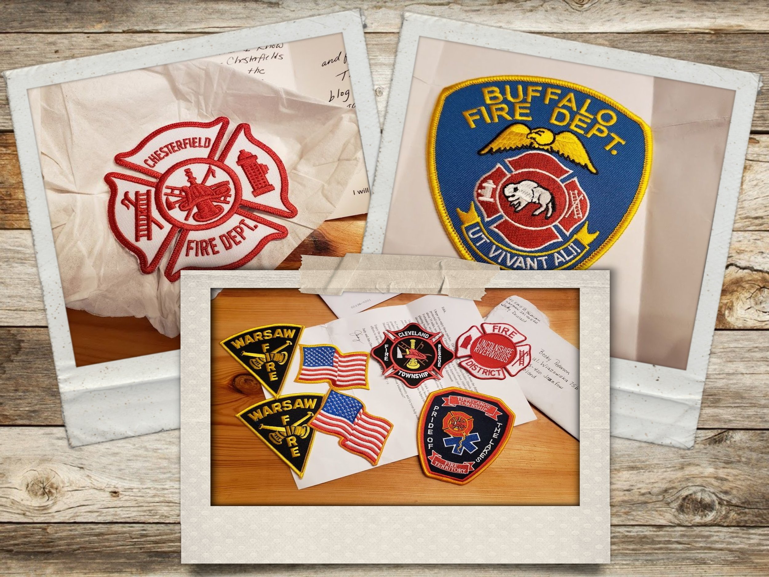 Received More Firemen's Patches! Thank you!