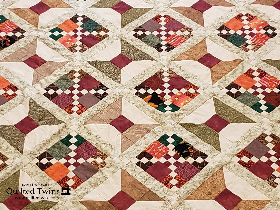 “Craggy-Edged Bow Ties 'n Chains” Top Finished