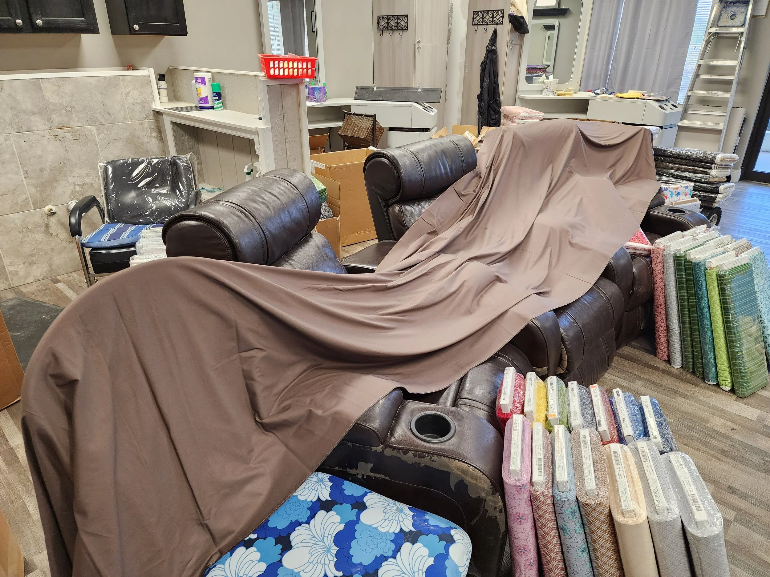 Disaster Diverted! Thanking the Lord for His care and for watching over our fabric!