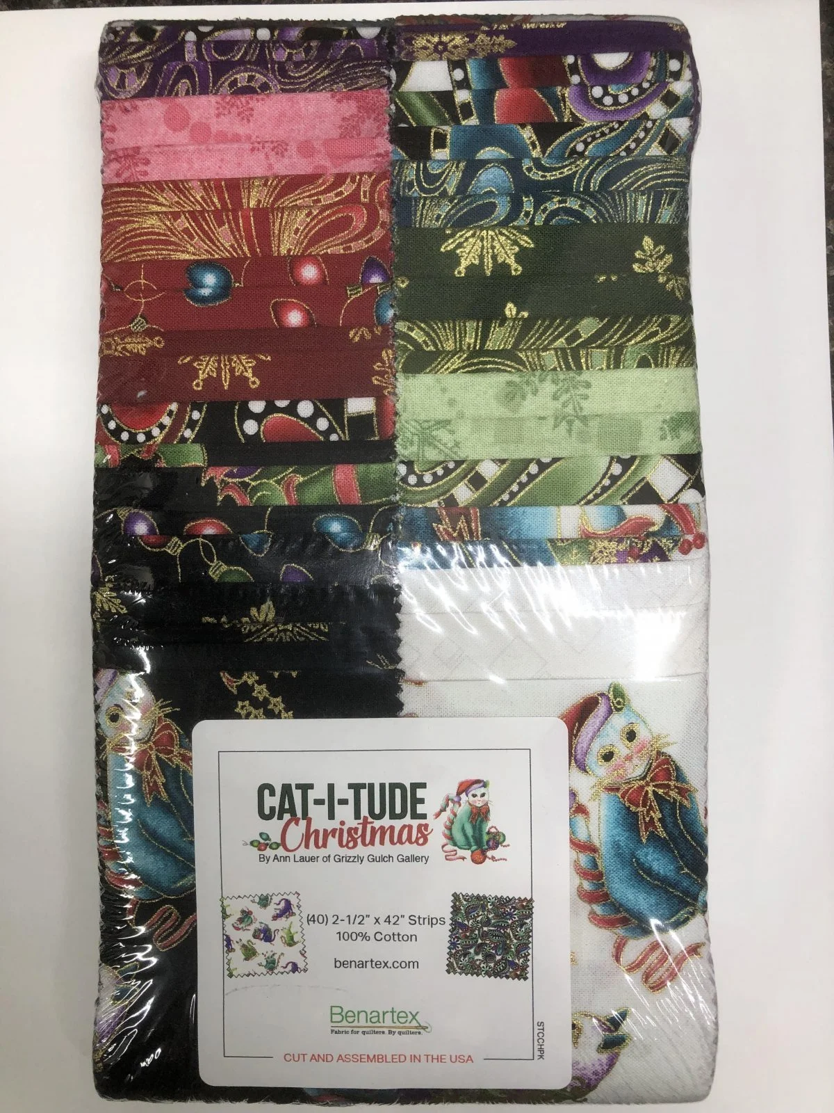 Catitude Christmas - Benartex - $35