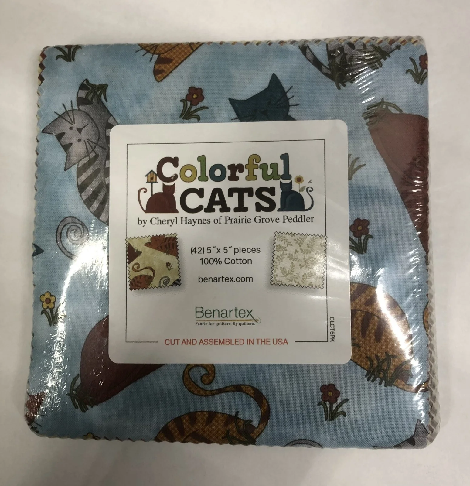 Colorful Cats - Benartex 42 pc - $10
