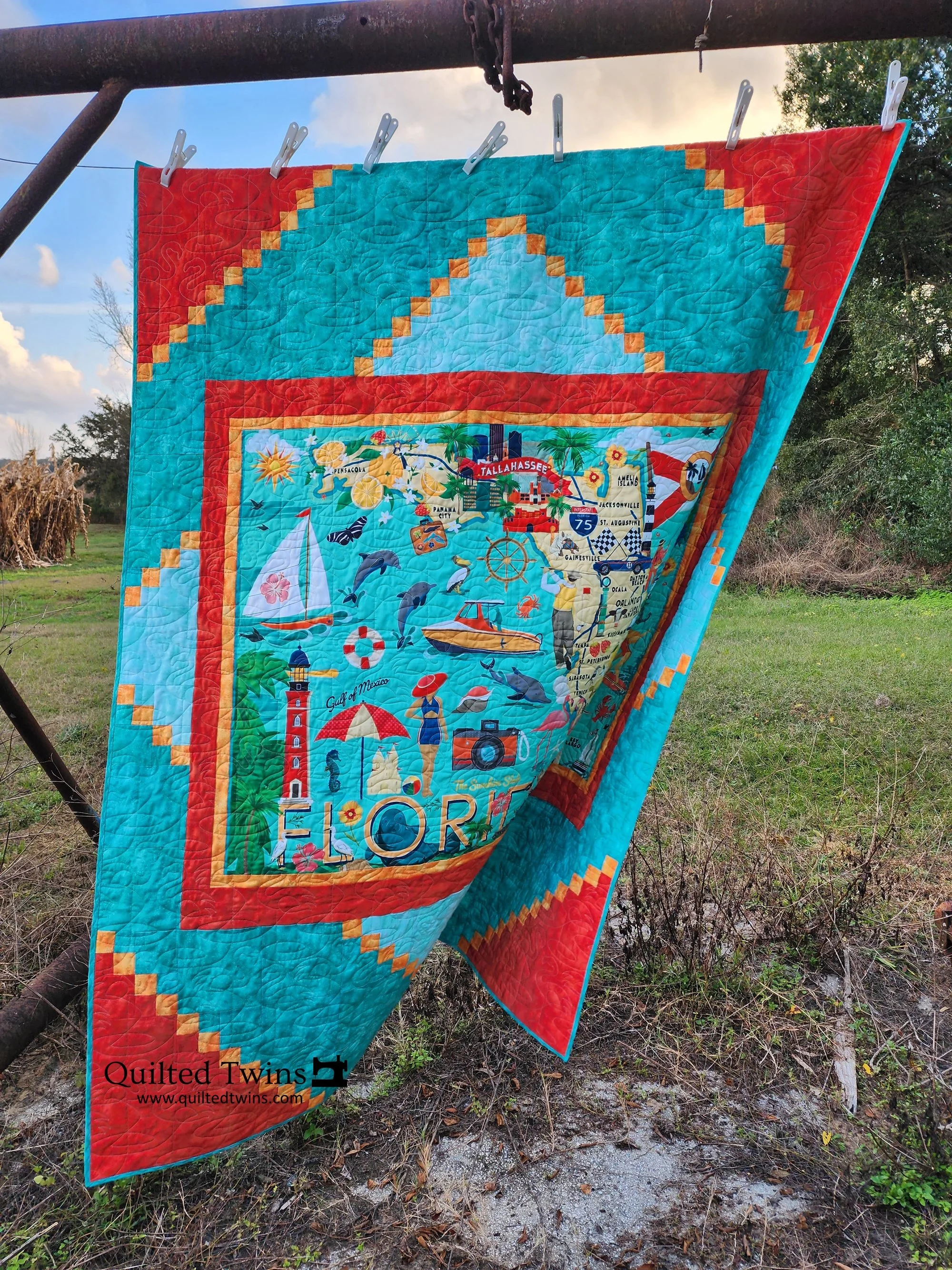 "Florida Centerpiece" - a Quilt Kit available for Pre-order