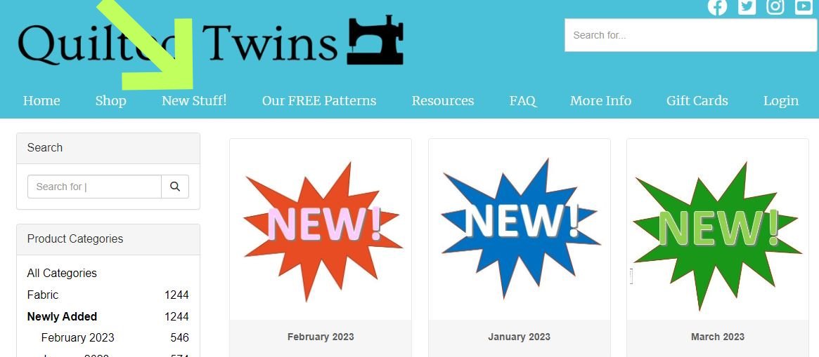 We have a NEW Section on the website - don't forget!