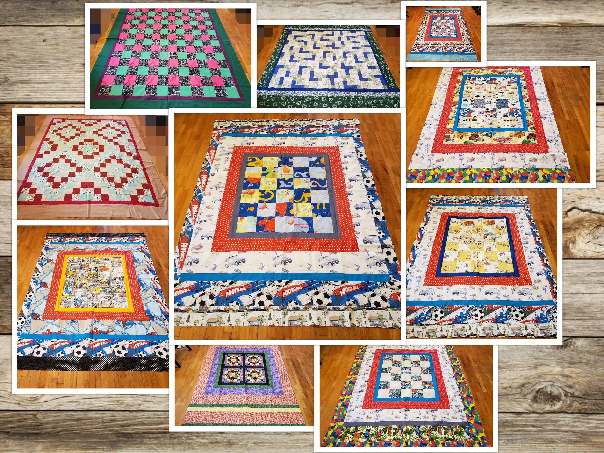Ten MORE tops Ready to Quilt