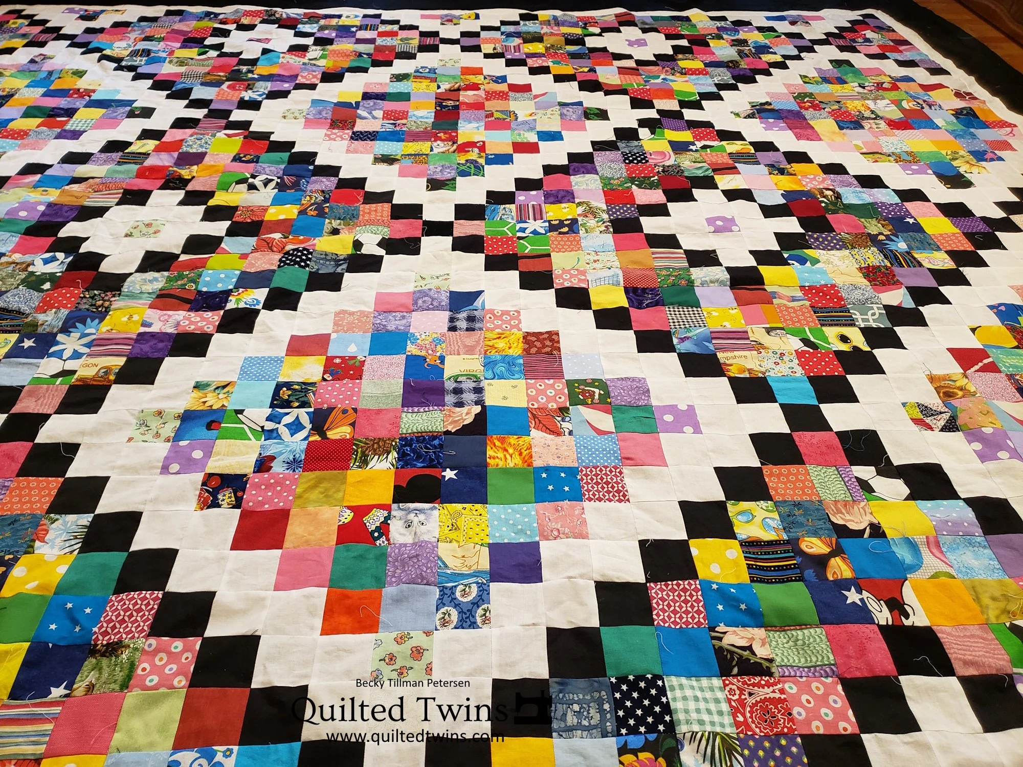 "Vintage Chain" using 2.5" squares