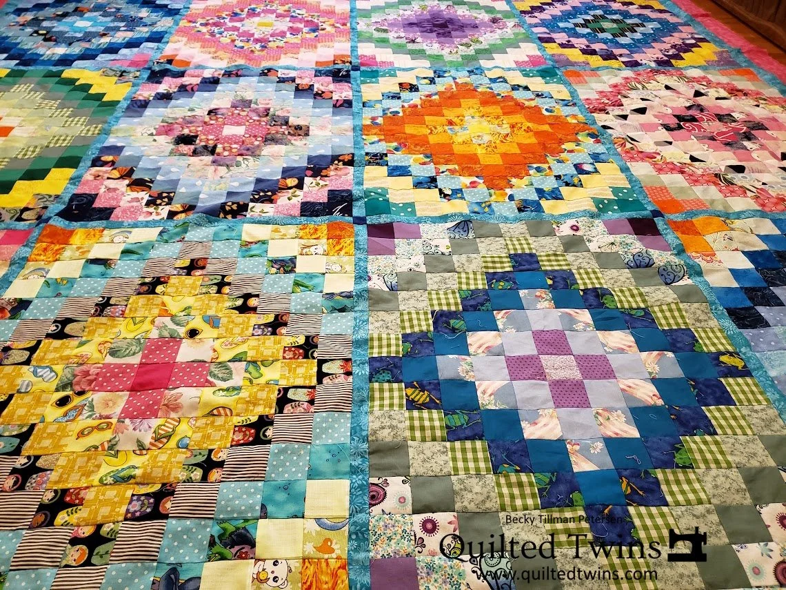 Around the World...again and again! Another top in 2.5" strips