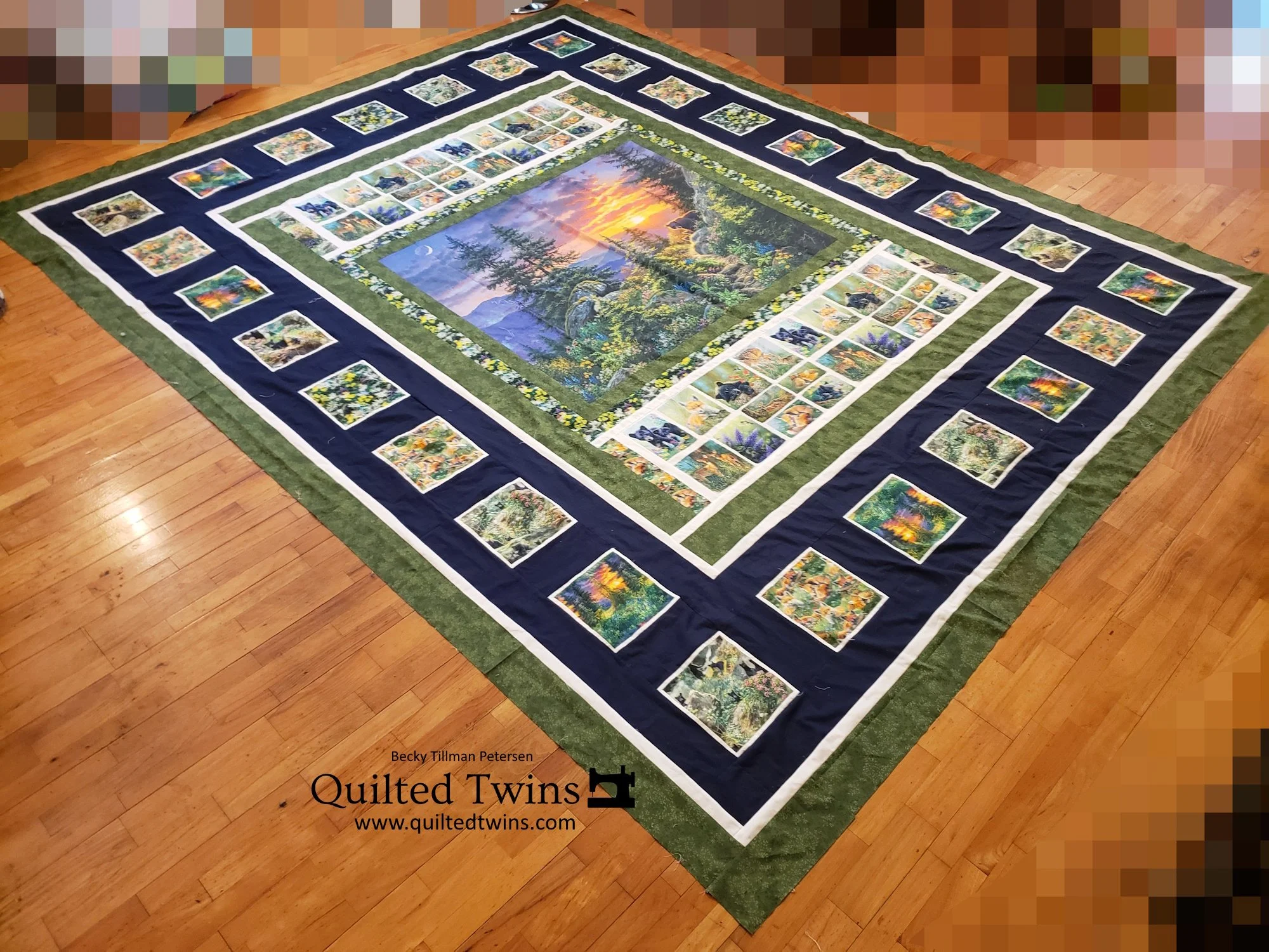 “Mountain Sunrise” Top finished