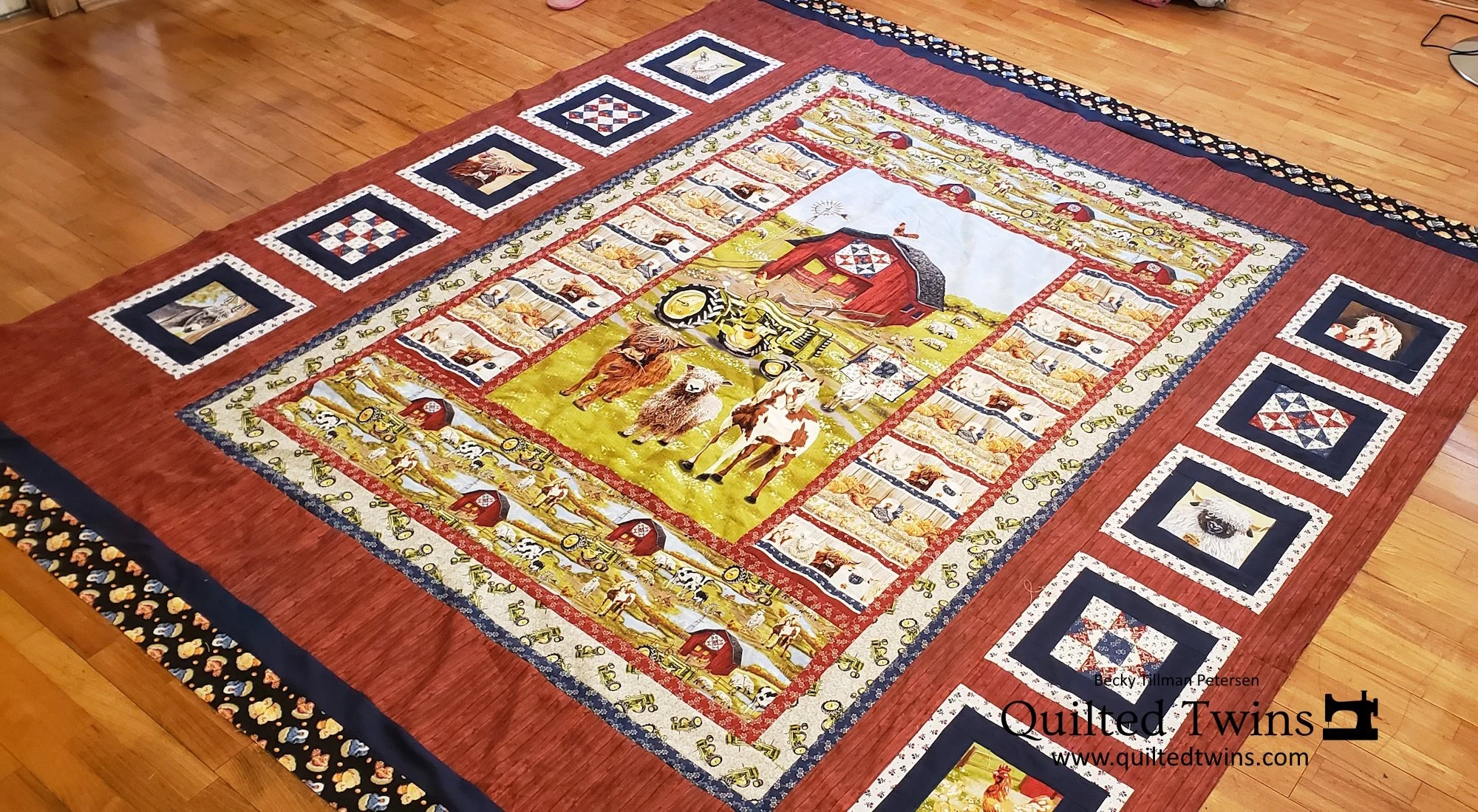 "Down on the Farm" top finished