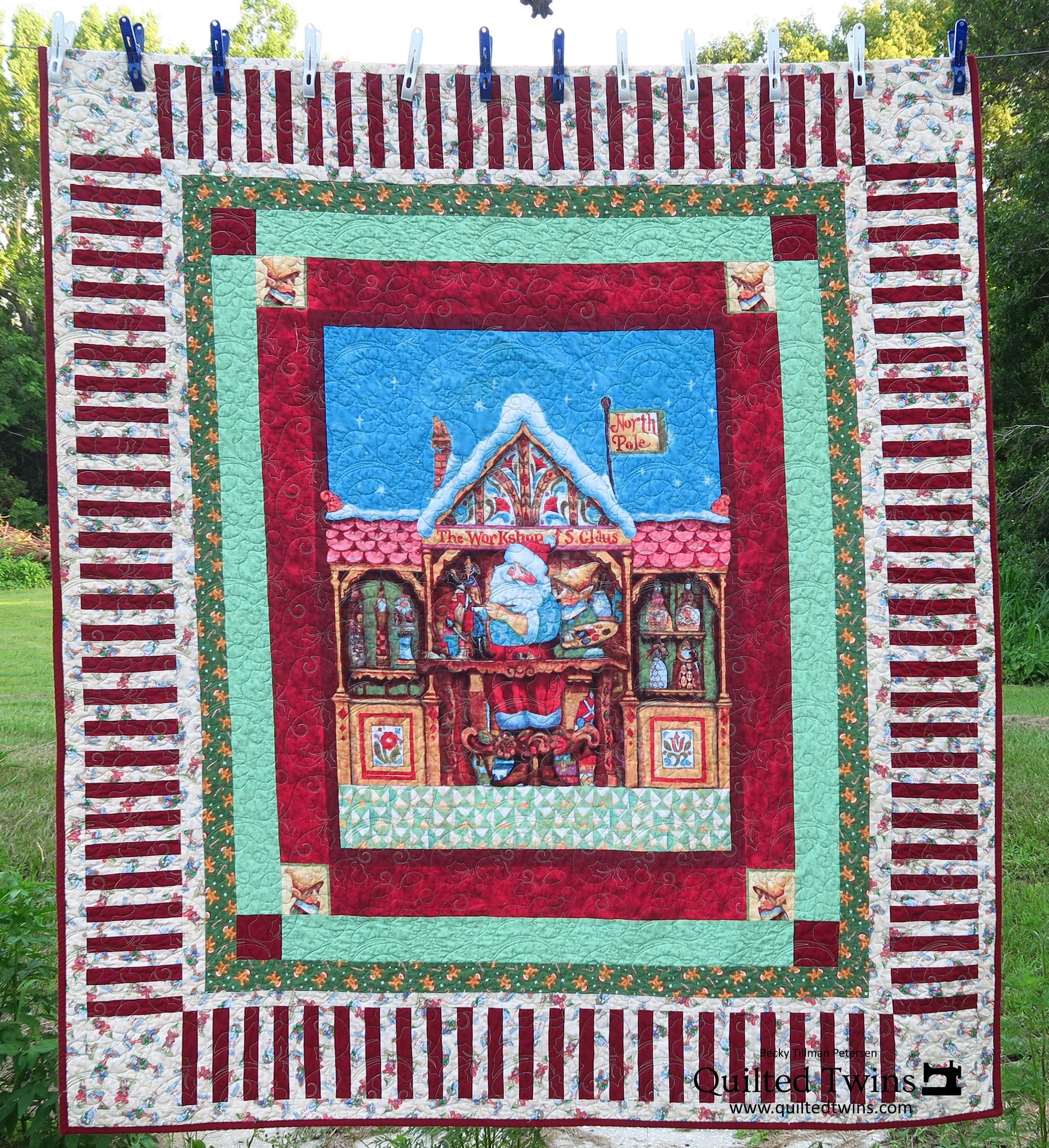 "Christmas Elf" kit - new kit offered by Quilted Twins